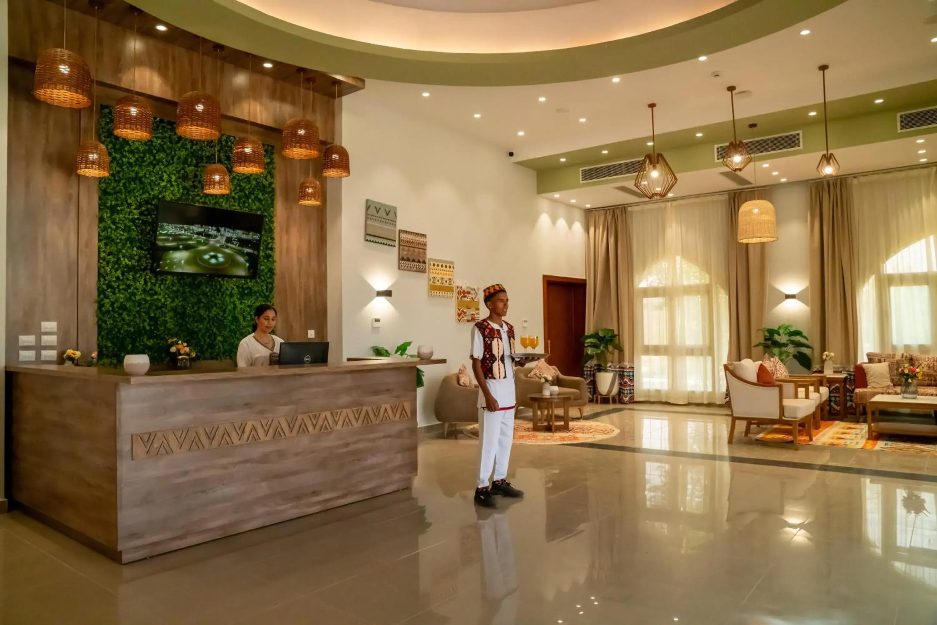 Lobby or reception in Azal Lagoons Resort Abu Simbel Lobby or reception in Azal Lagoons Resort Abu Simbel