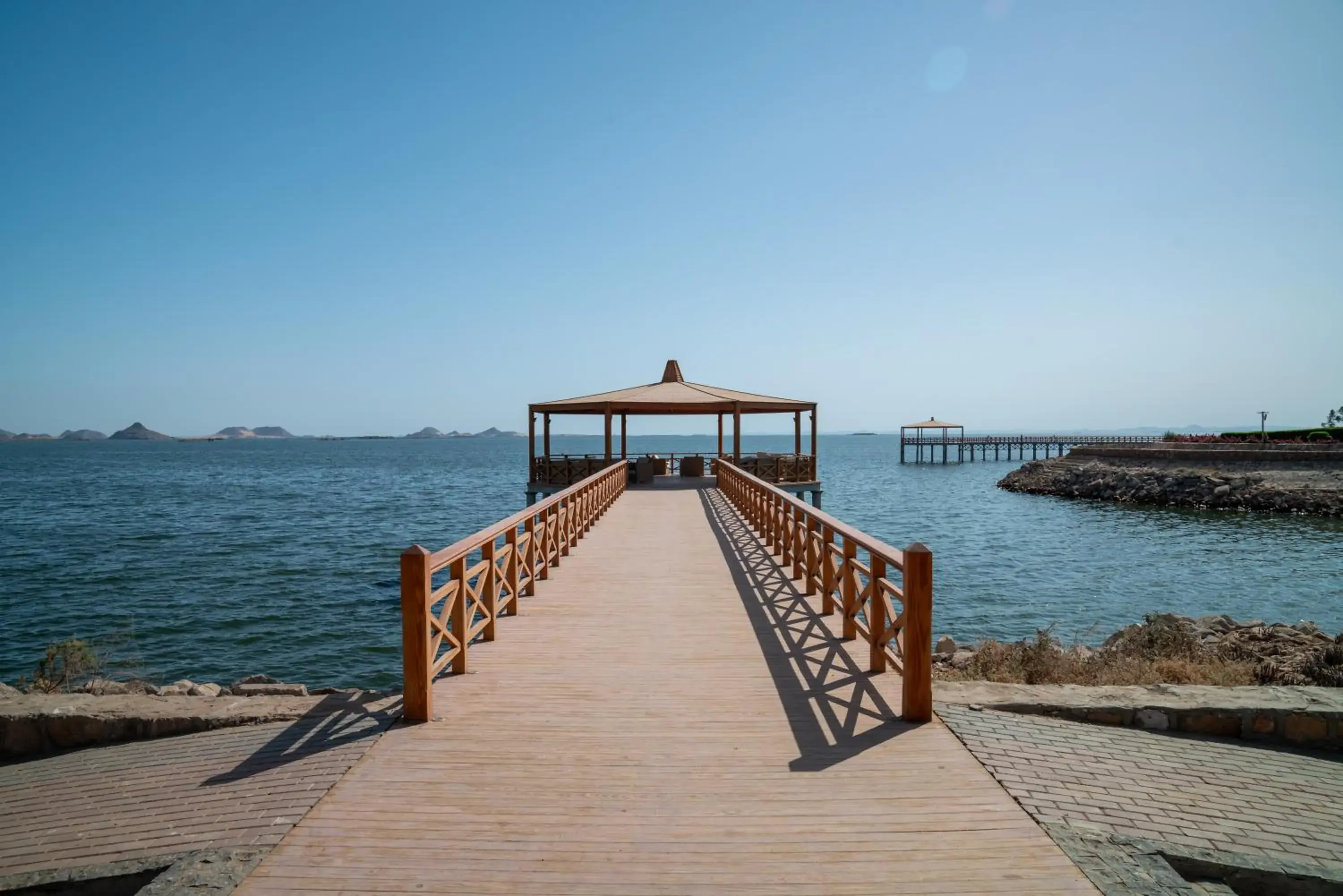 Lake view in Azal Lagoons Resort Abu Simbel Lake view in Azal Lagoons Resort Abu Simbel