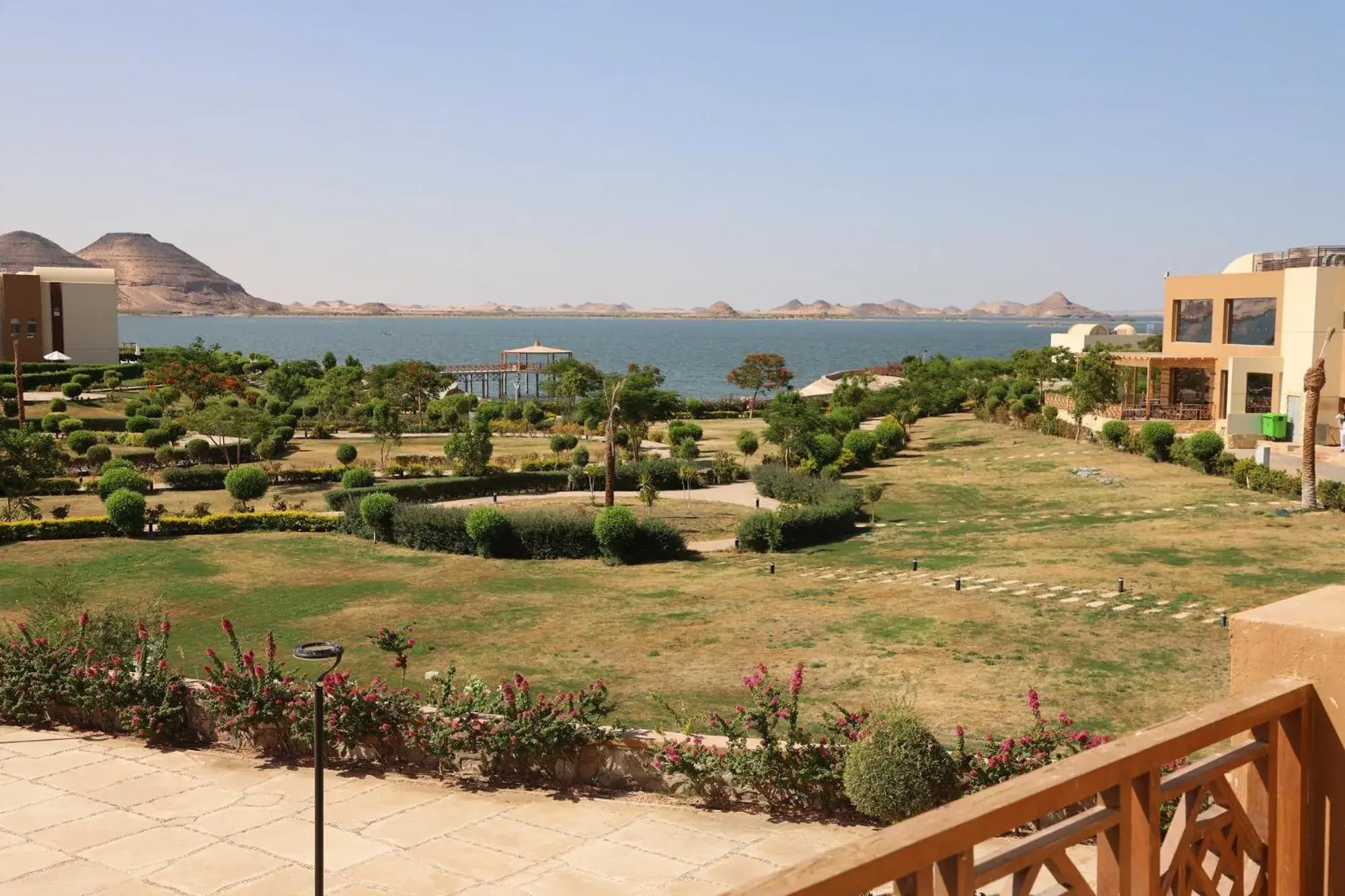 Lake view in Azal Lagoons Resort Abu Simbel Lake view in Azal Lagoons Resort Abu Simbel