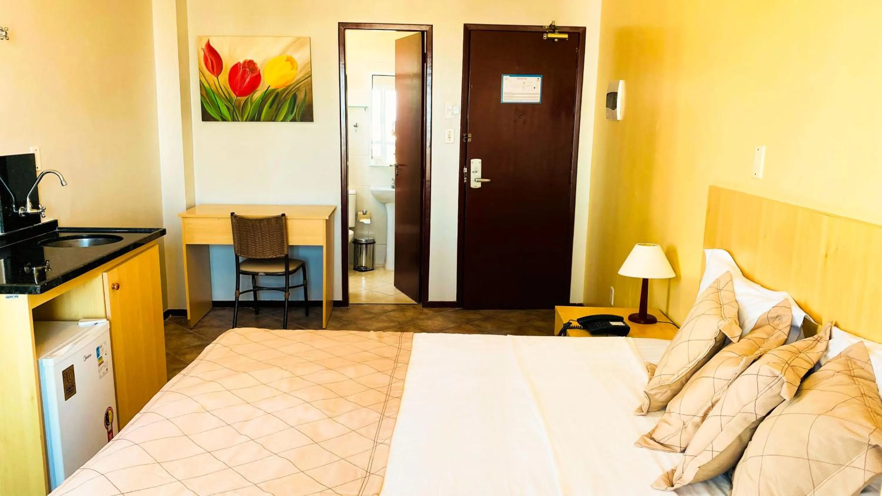 Bedroom, Bed in Hotel Atlantico Macaé By Inn House