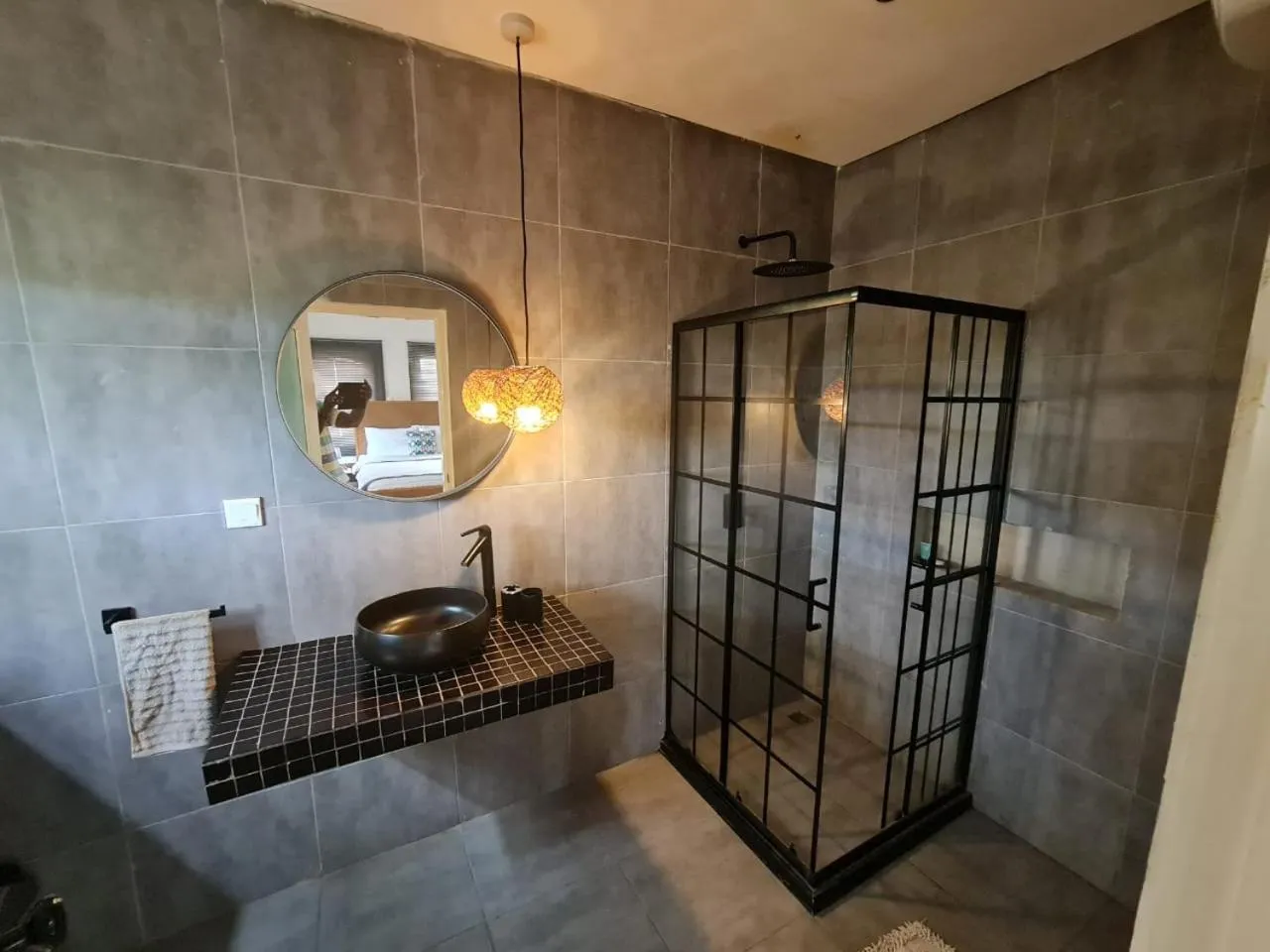 Shower in Serenity Residences & Spa - Kokrobite Beach