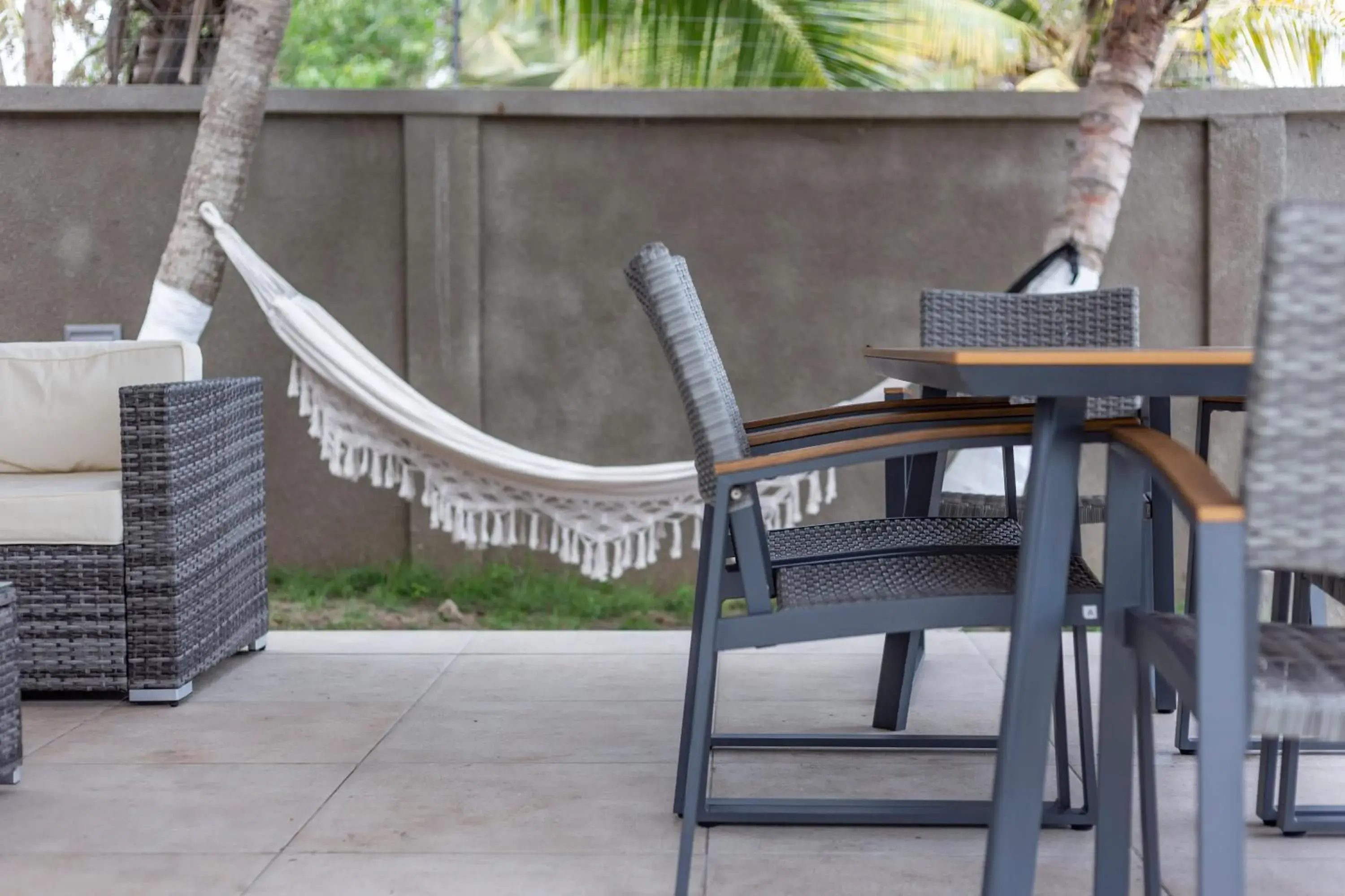 Patio in Serenity Residences & Spa - Kokrobite Beach Patio in Serenity Residences & Spa - Kokrobite Beach