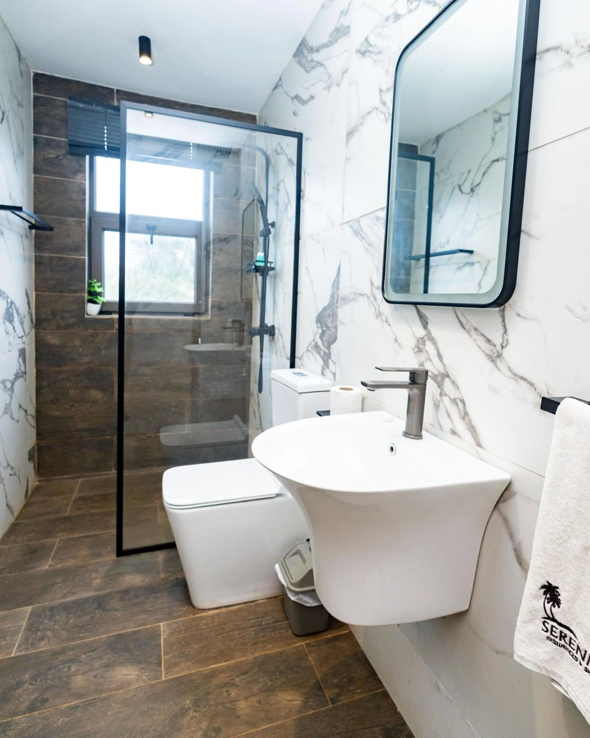 Shower in Serenity Residences & Spa - Kokrobite Beach