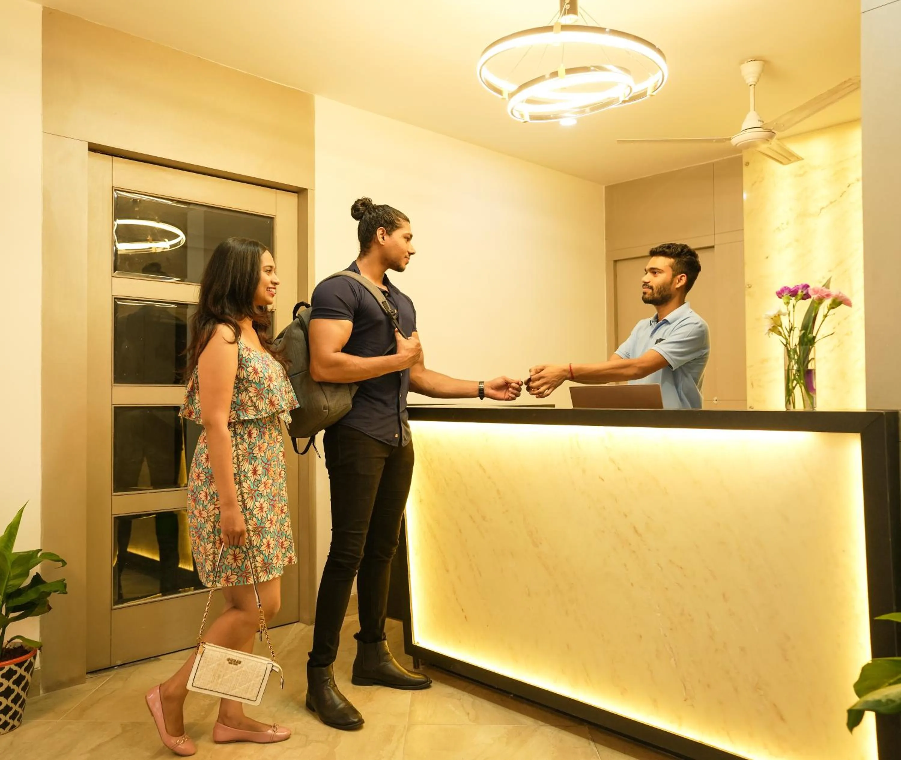 Lobby or reception in Coastal Pearl Hotel Margao Railway Station