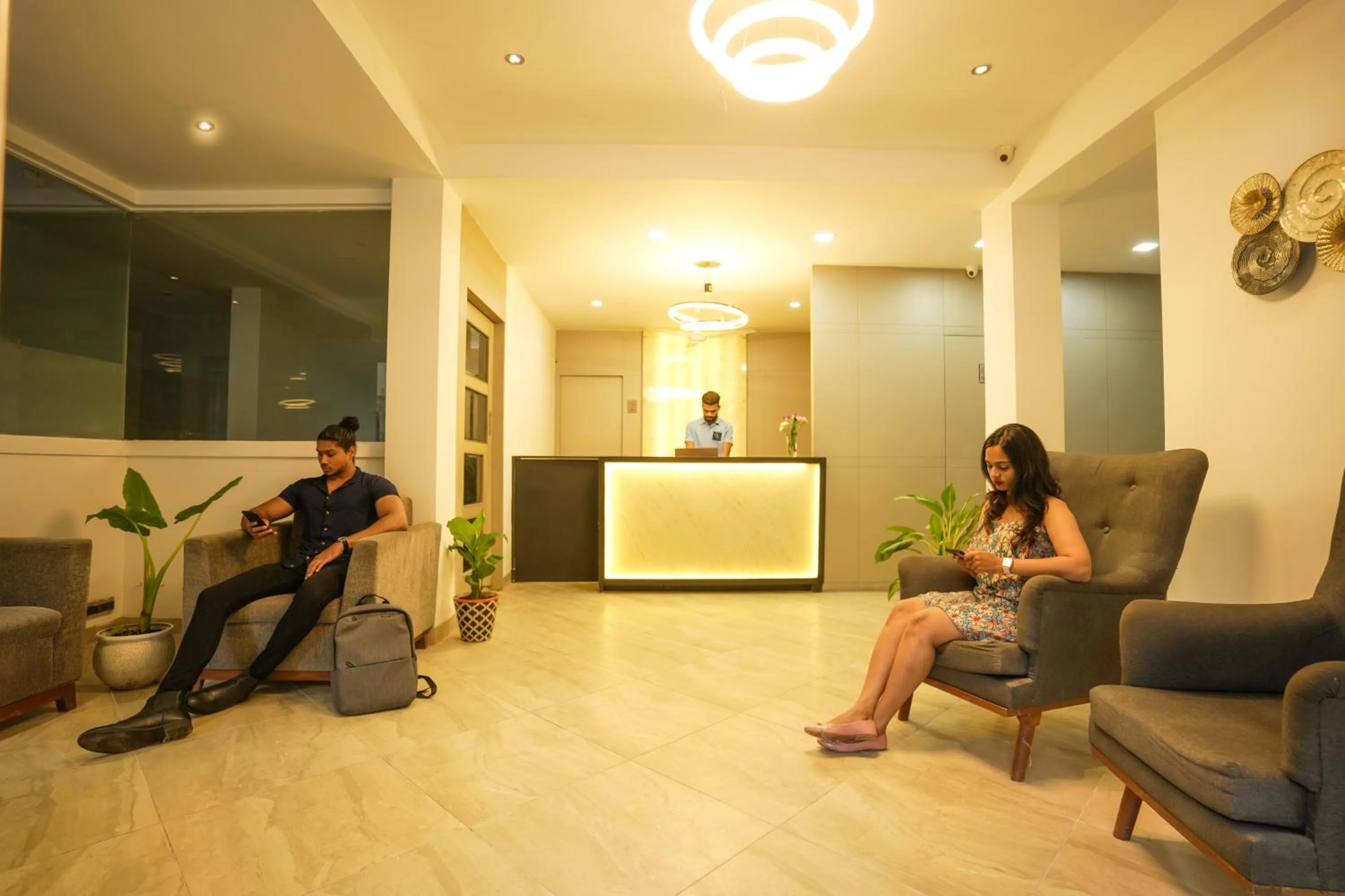 Lobby or reception in Coastal Pearl Hotel Margao Railway Station