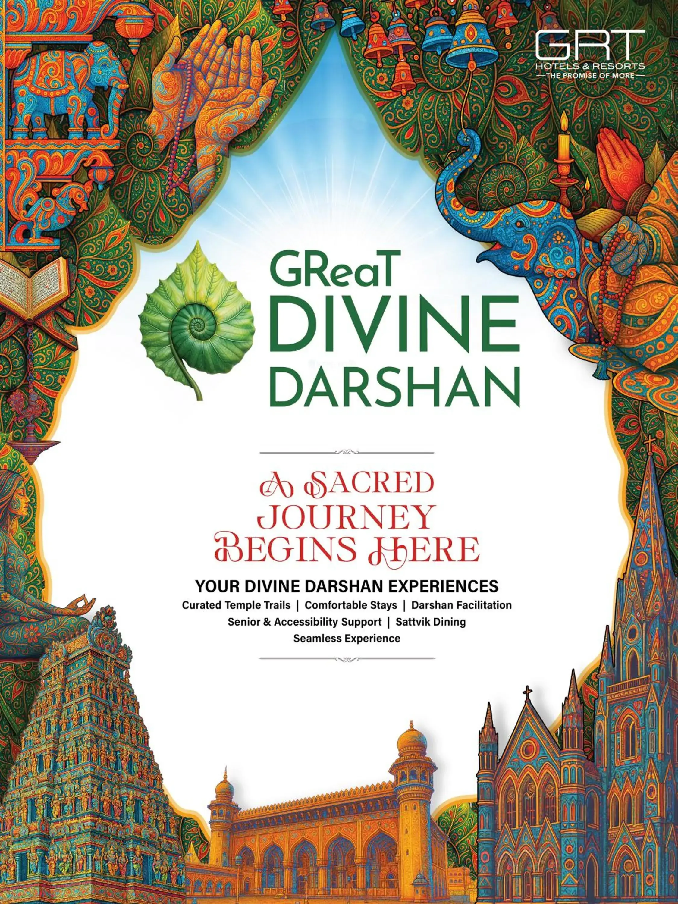 The GReaT Divine Darshan - single occupancy - Priority Temple Darshan & Temple Insights with Sattvik Menu | Complimentary Prasadam Packaging and Temple Orientation Kit in Regency Kanchipuram by GRT Hotels The GReaT Divine Darshan - single occupancy - Priority Temple Darshan & Temple Insights with Sattvik Menu | Complimentary Prasadam Packaging and Temple Orientation Kit in Regency Kanchipuram by GRT Hotels