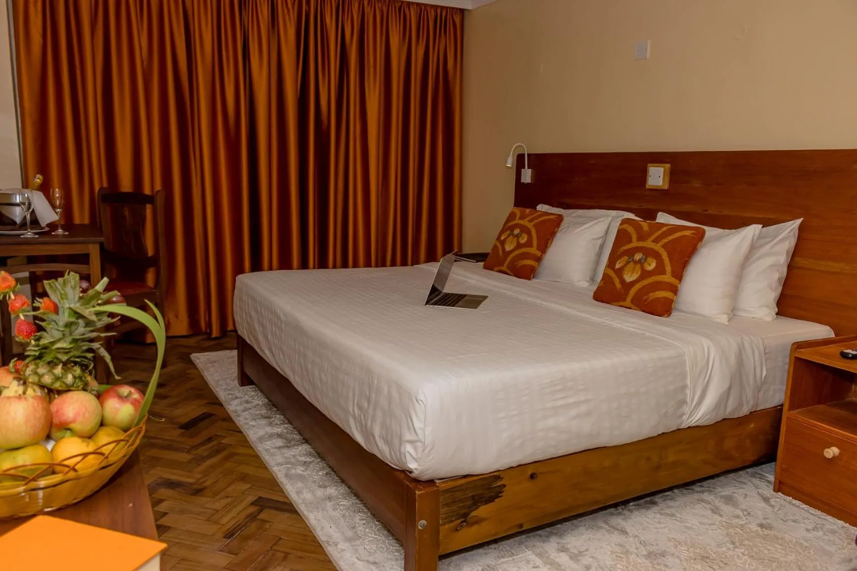 Bed in The Glacier Hotel Nanyuki