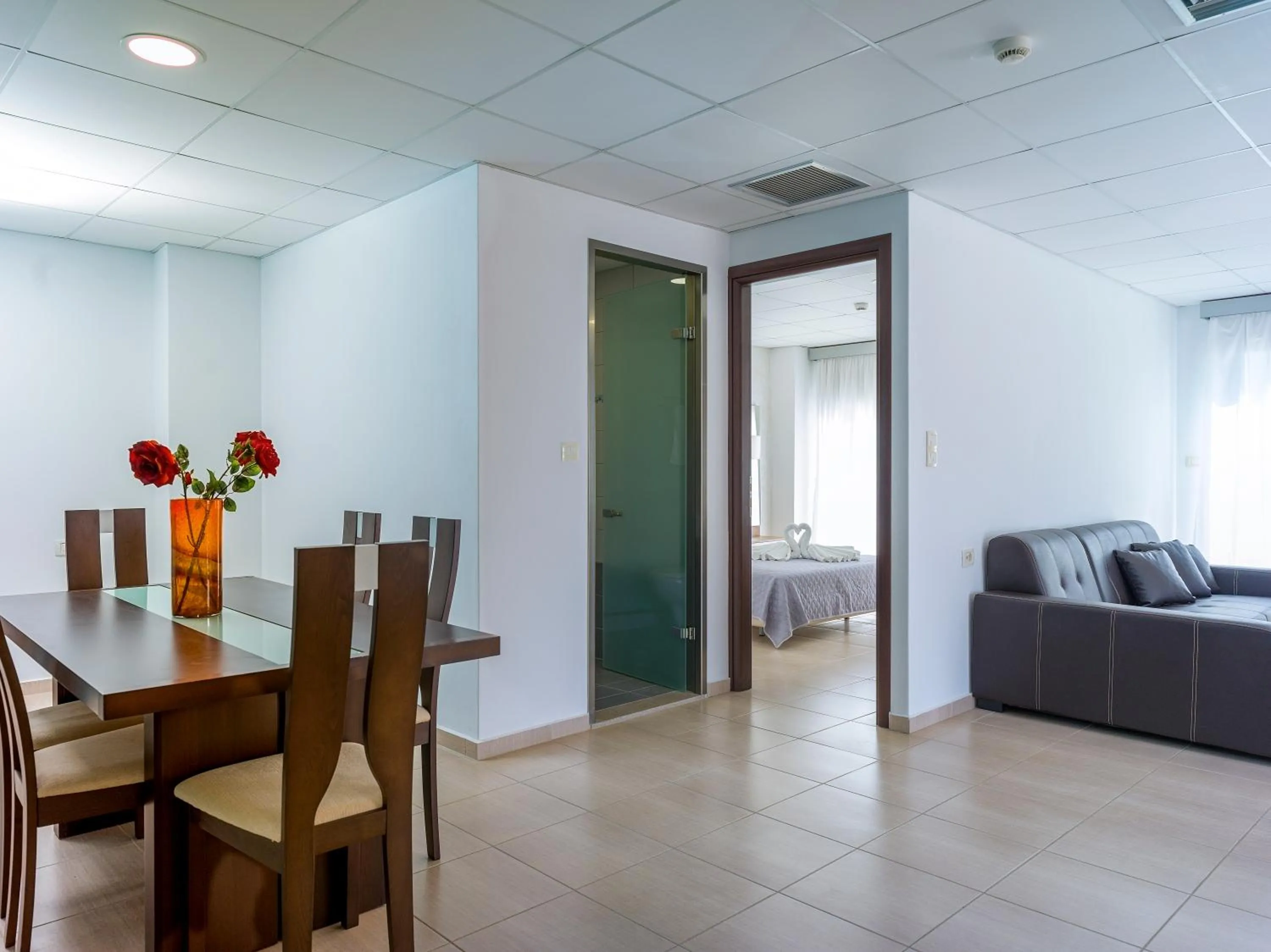 Dining area in Royal Bay Suites