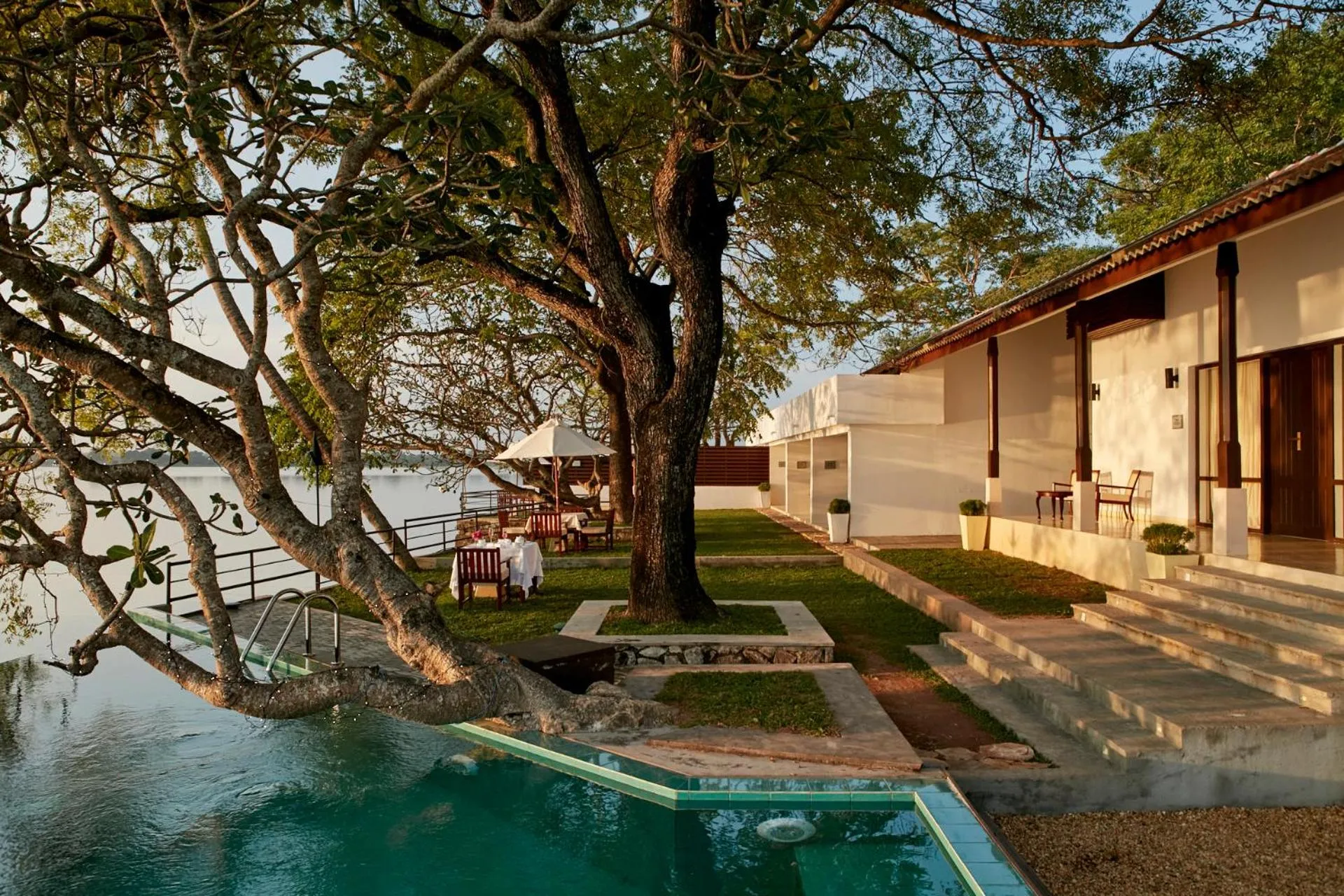 Pool view in EKHO Lake House - From Colonial Bungalow to Royal Retreat