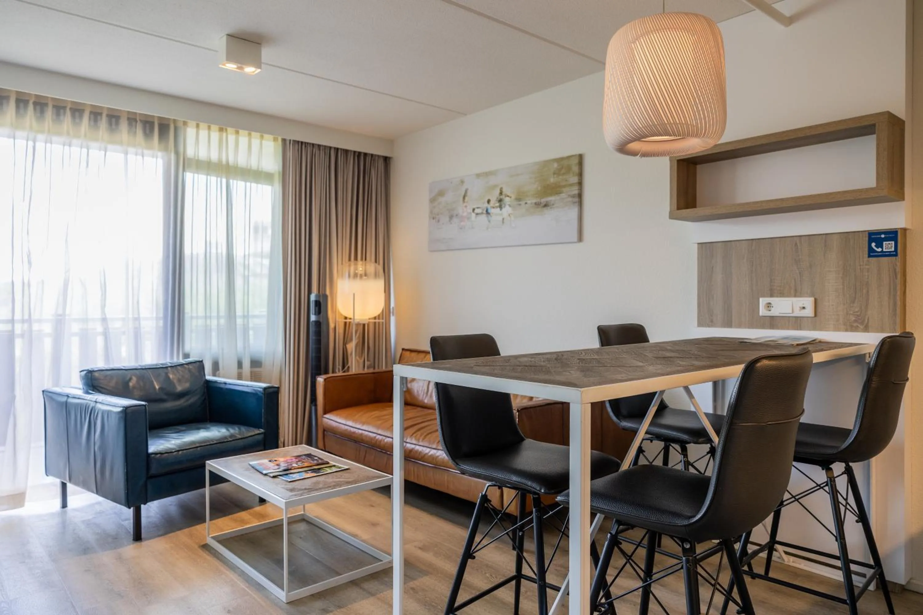 Seating area in Fletcher Hotel-Restaurant Noordsee-Ameland