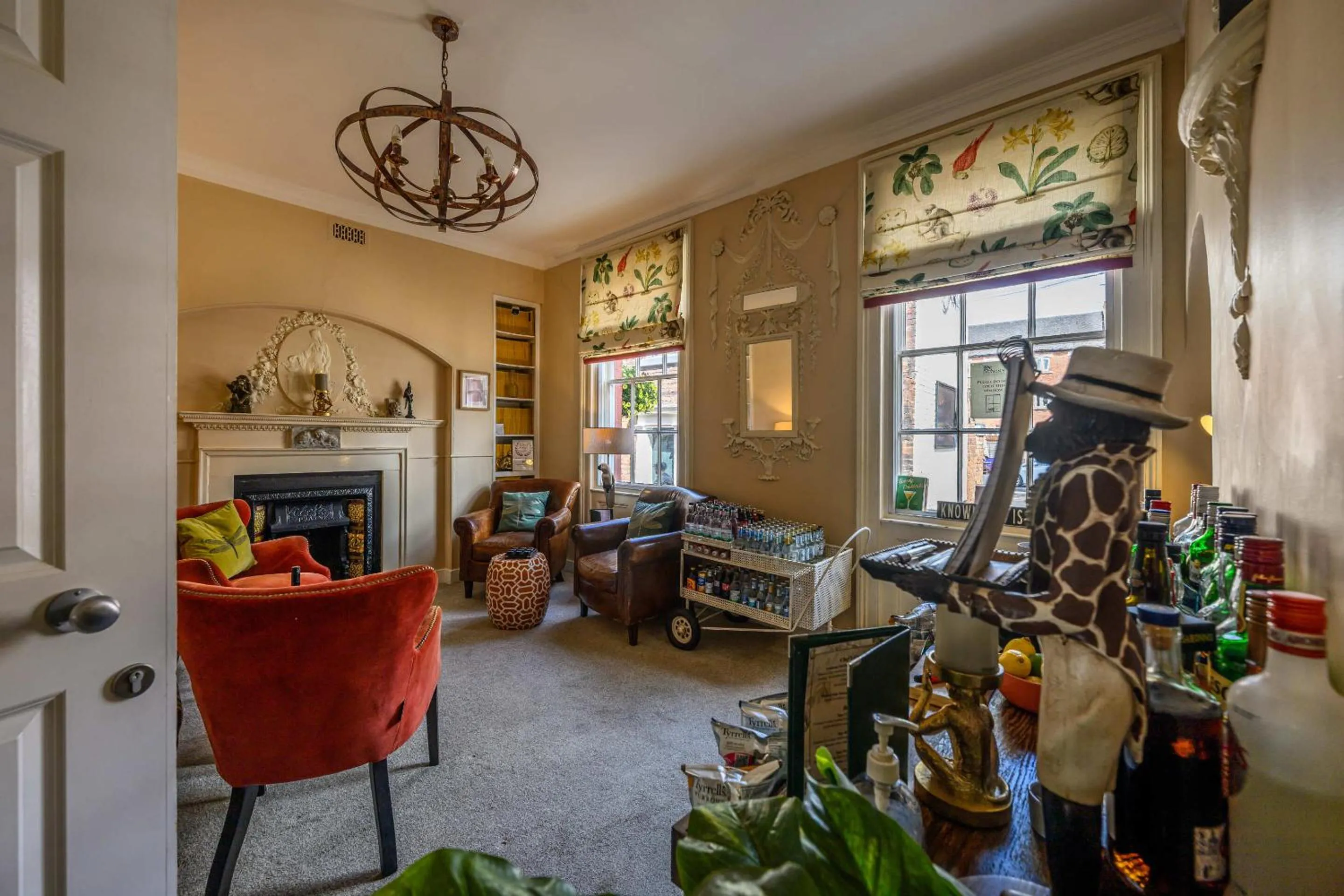 Living room in Darwin's Townhouse