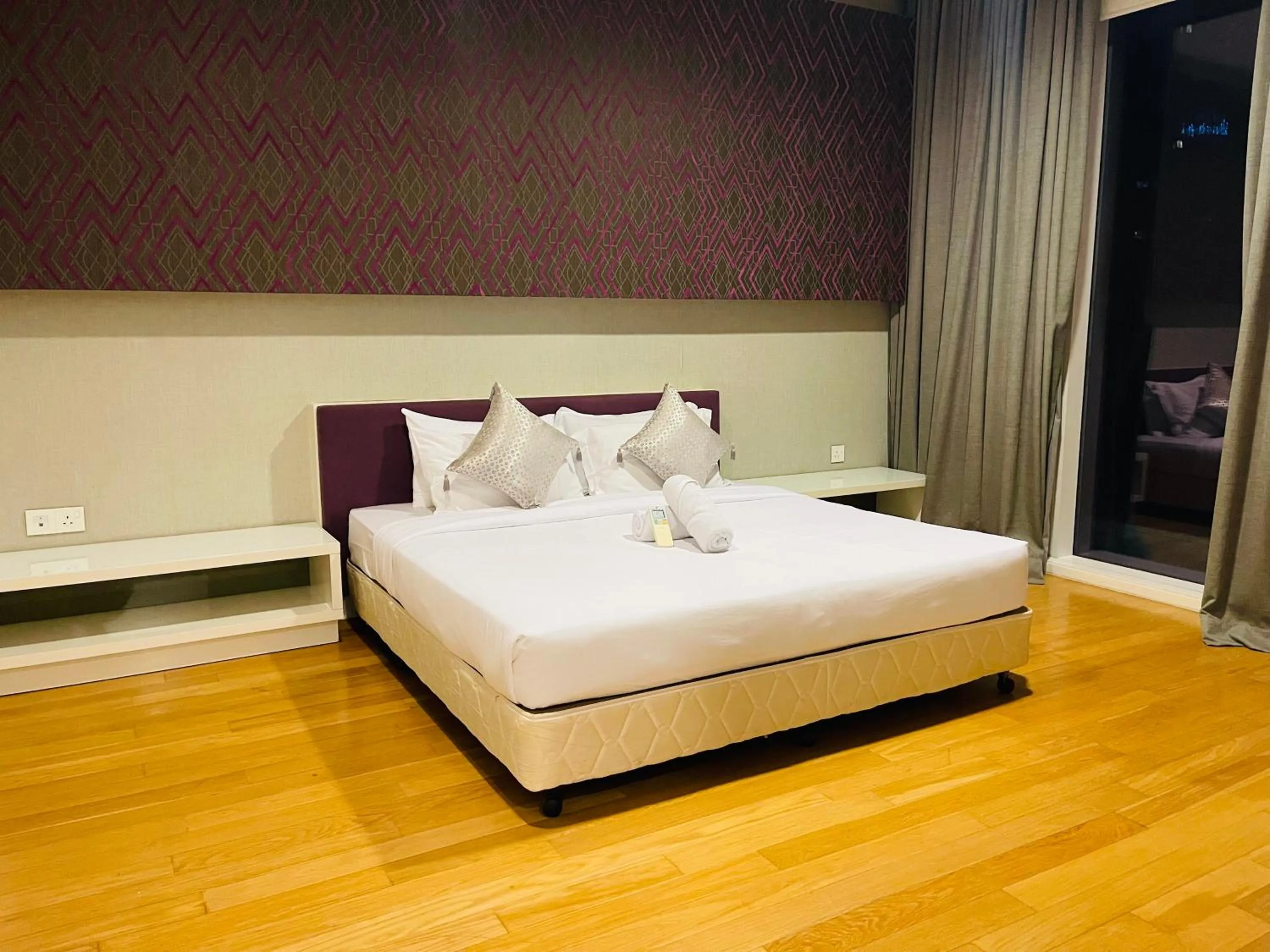 Bed in Castle Quest Residence