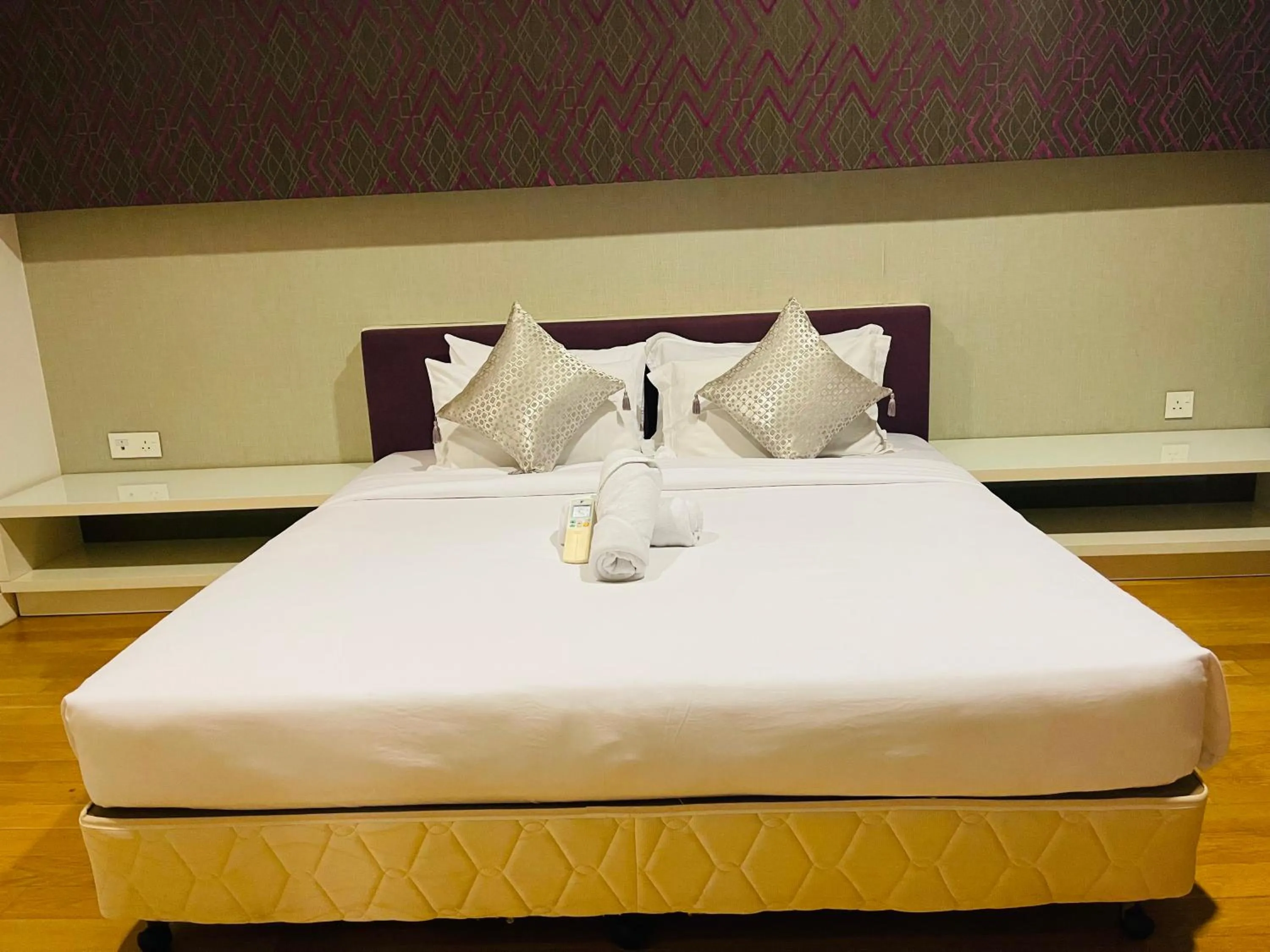 Bed in Castle Quest Residence