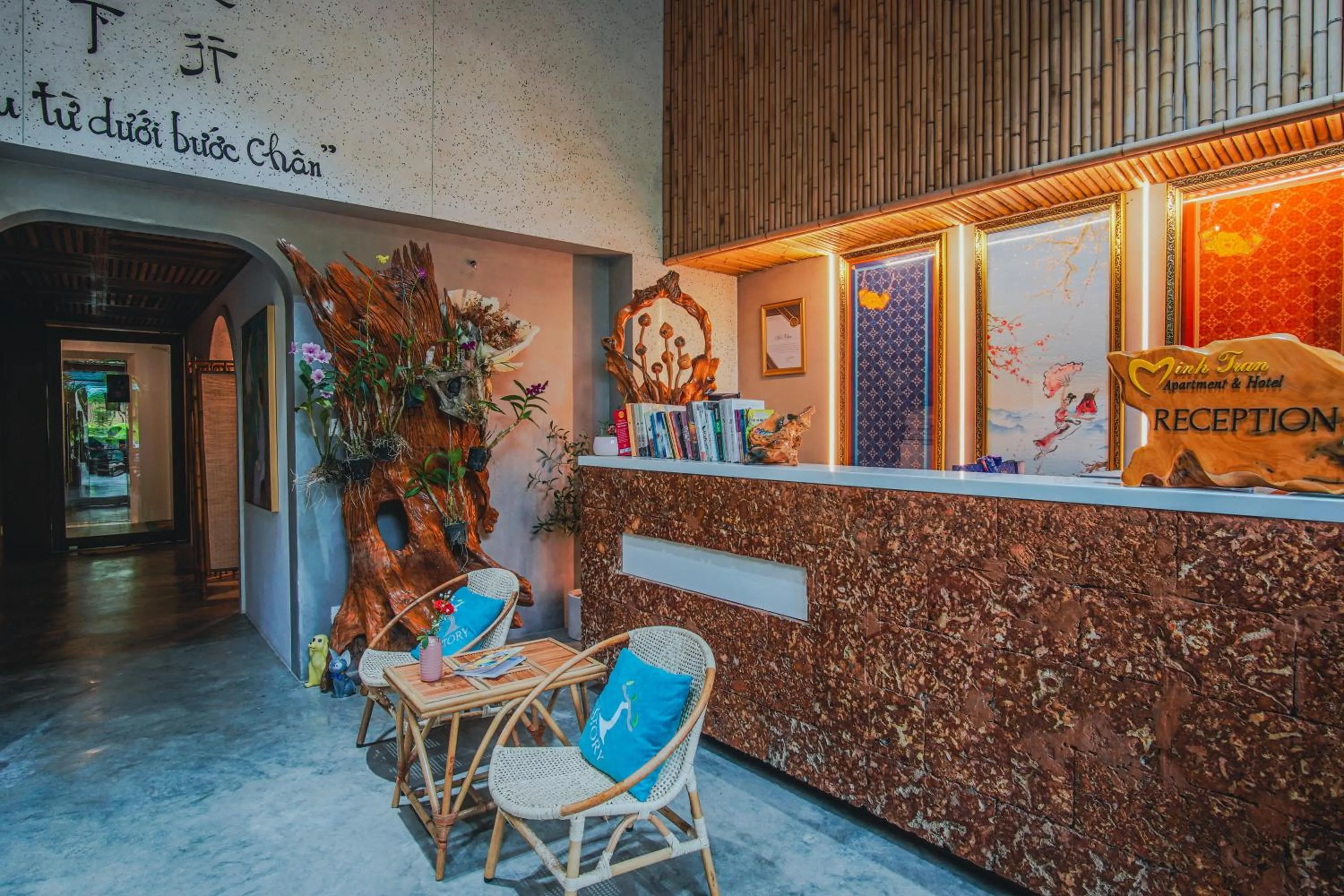 Lobby or reception in MTR Apartment & Hotel