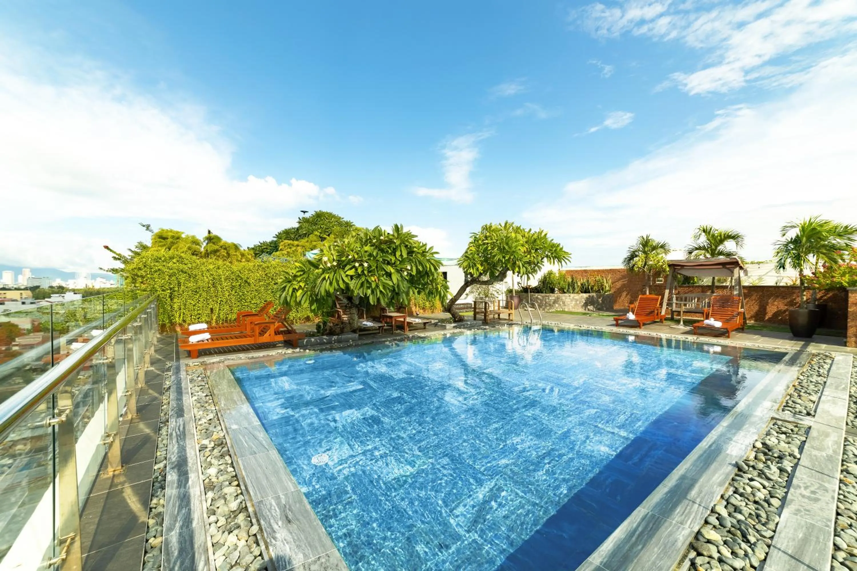 Pool view in MTR Apartment & Hotel