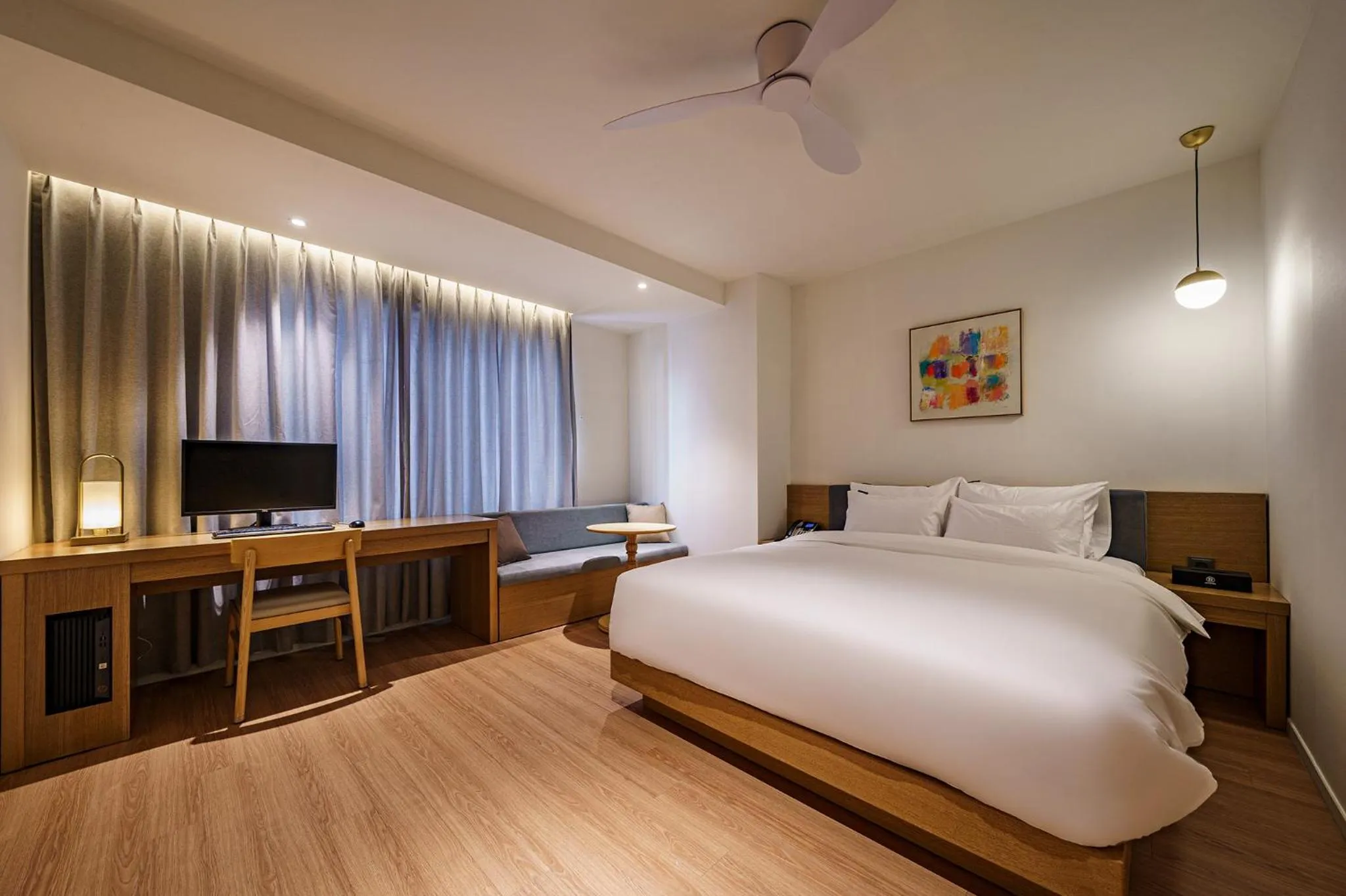 Bed in Brown Dot Hotel Daegu Suseong