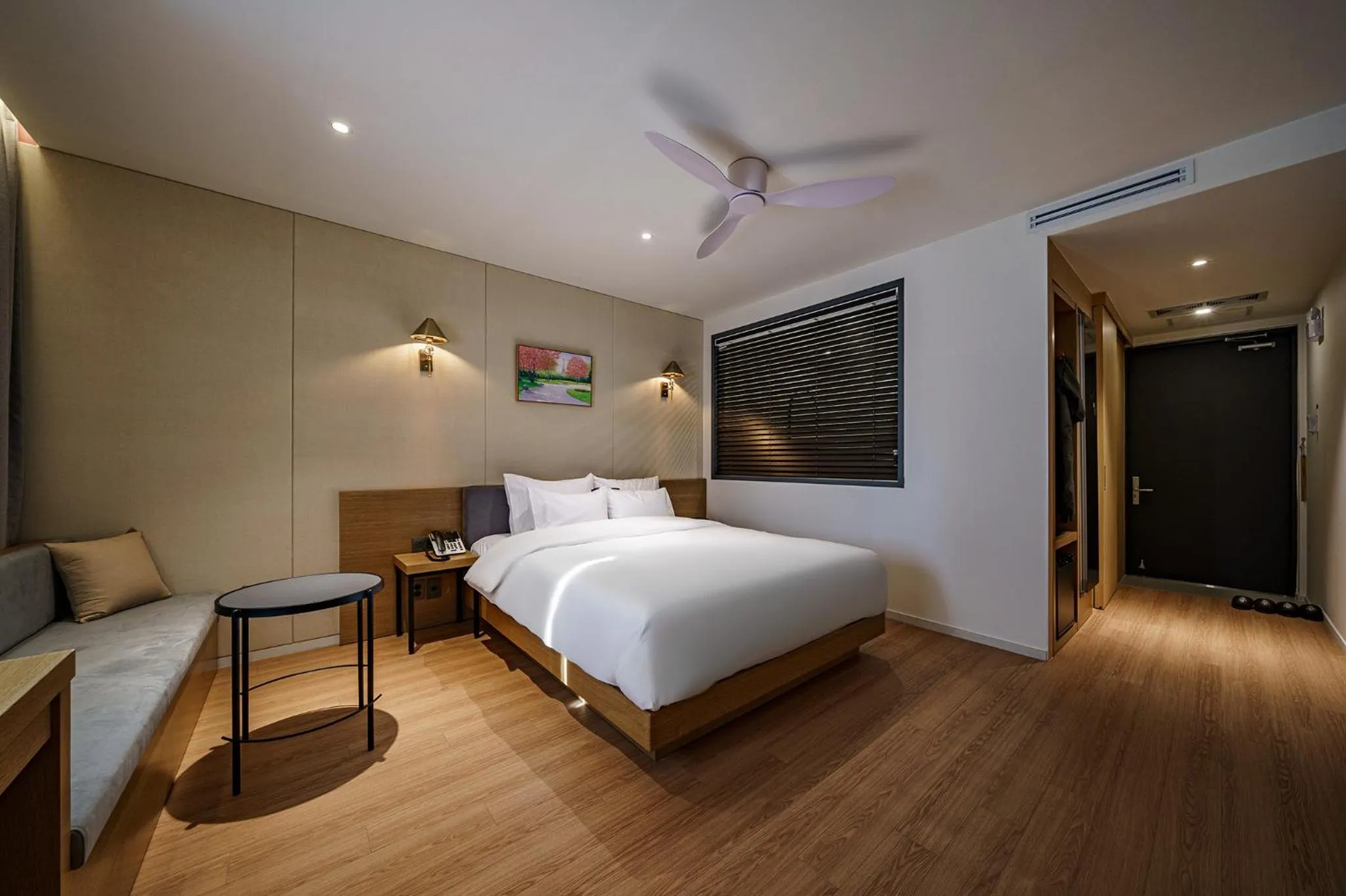 Bed in Brown Dot Hotel Daegu Suseong