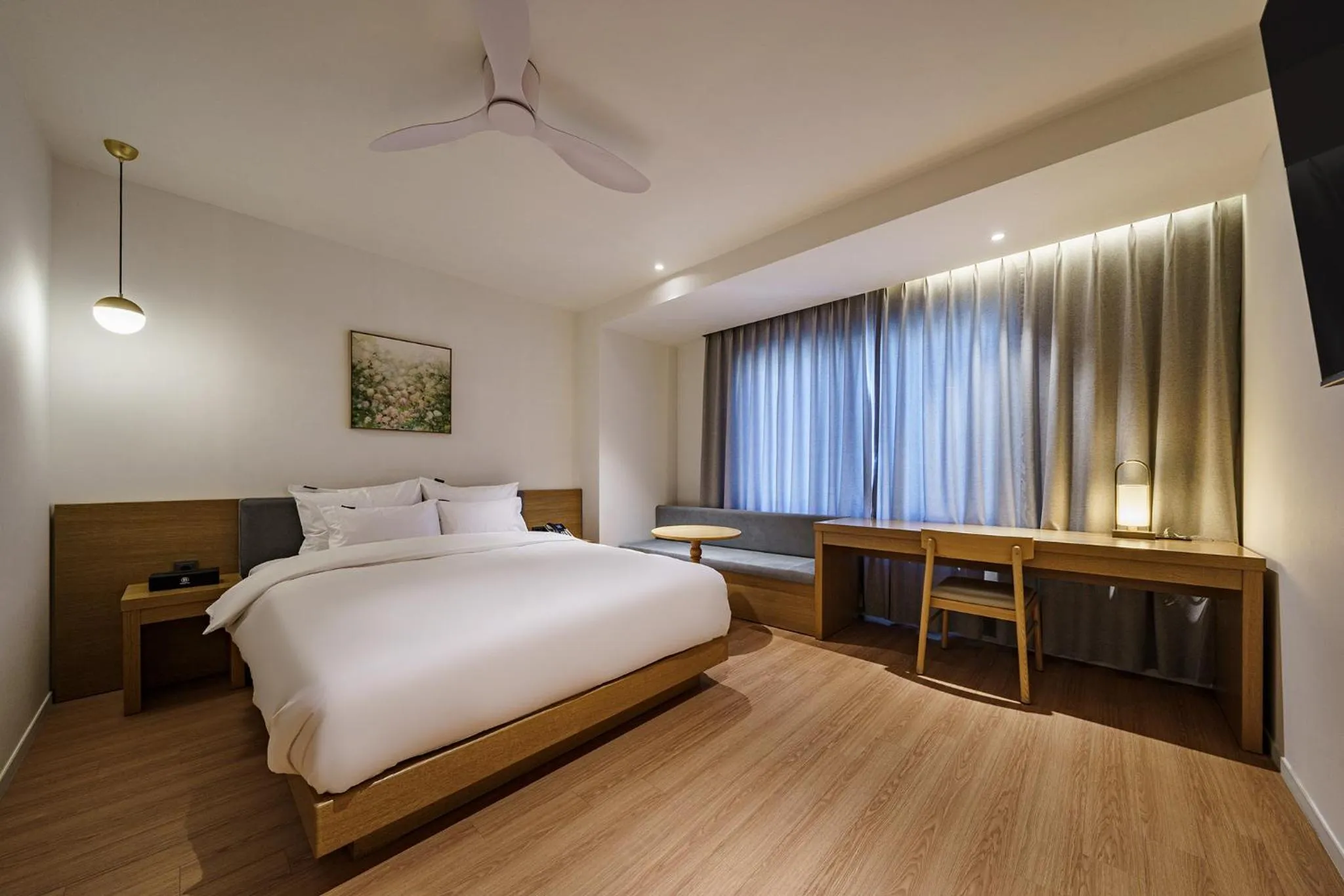 Bed in Brown Dot Hotel Daegu Suseong