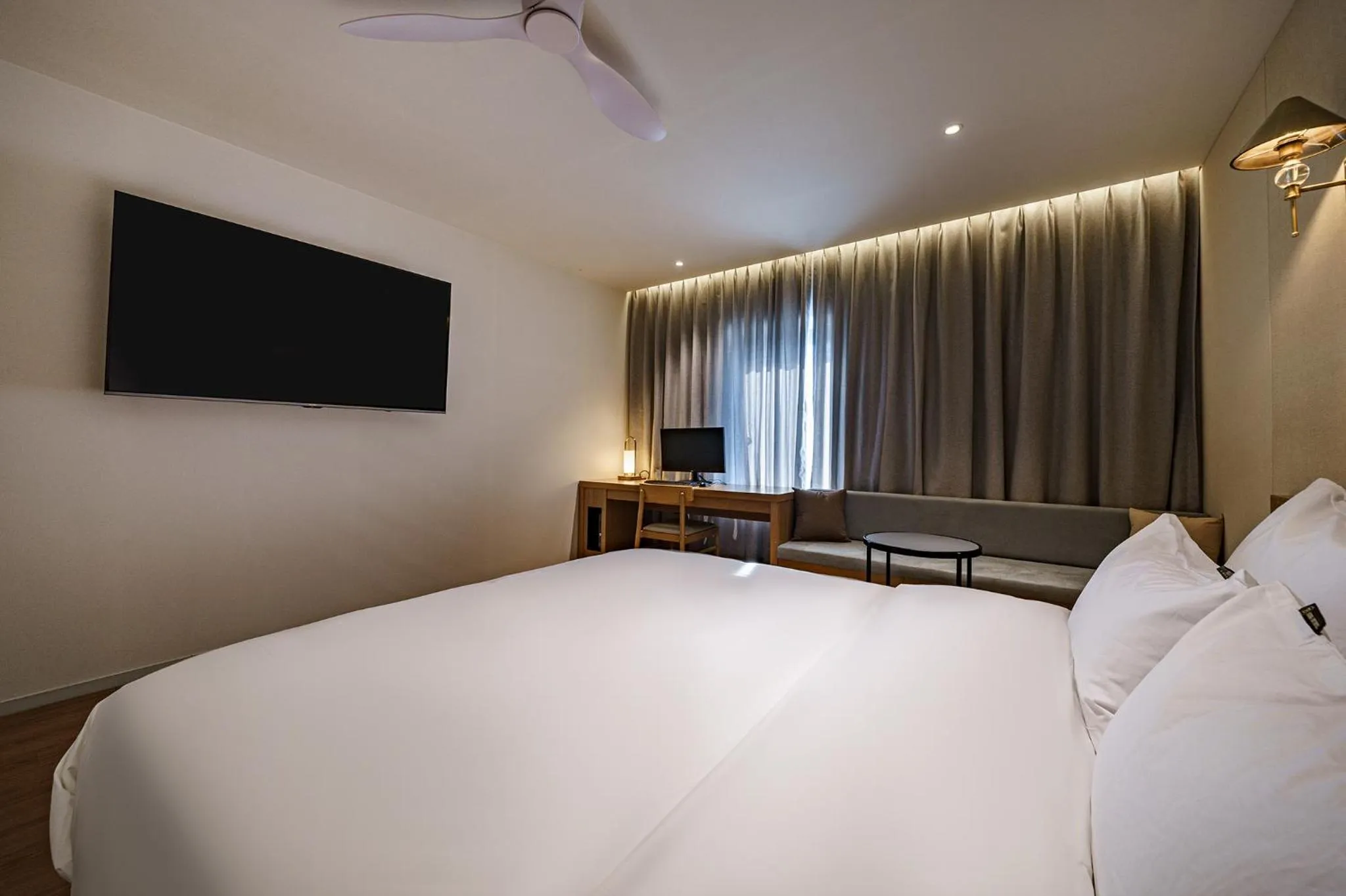 Bed in Brown Dot Hotel Daegu Suseong