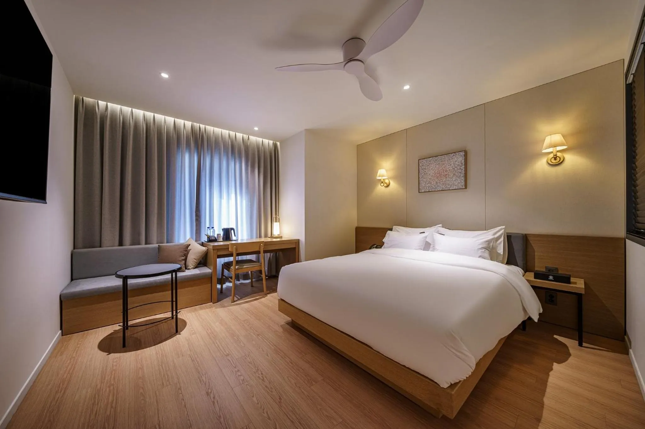 Bed in Brown Dot Hotel Daegu Suseong