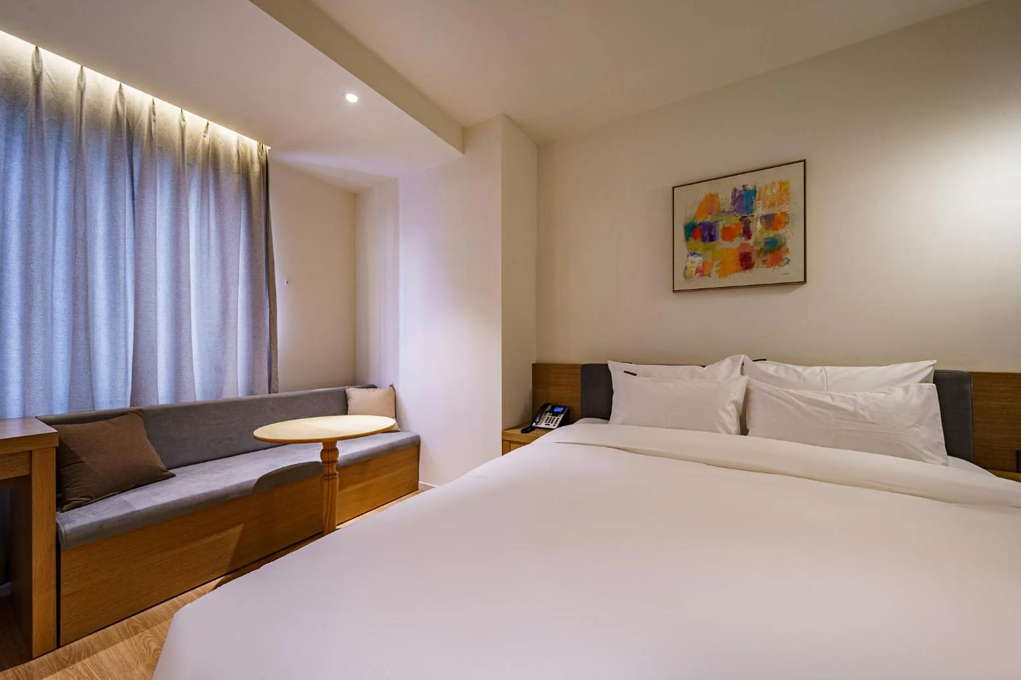 Bed in Brown Dot Hotel Daegu Suseong