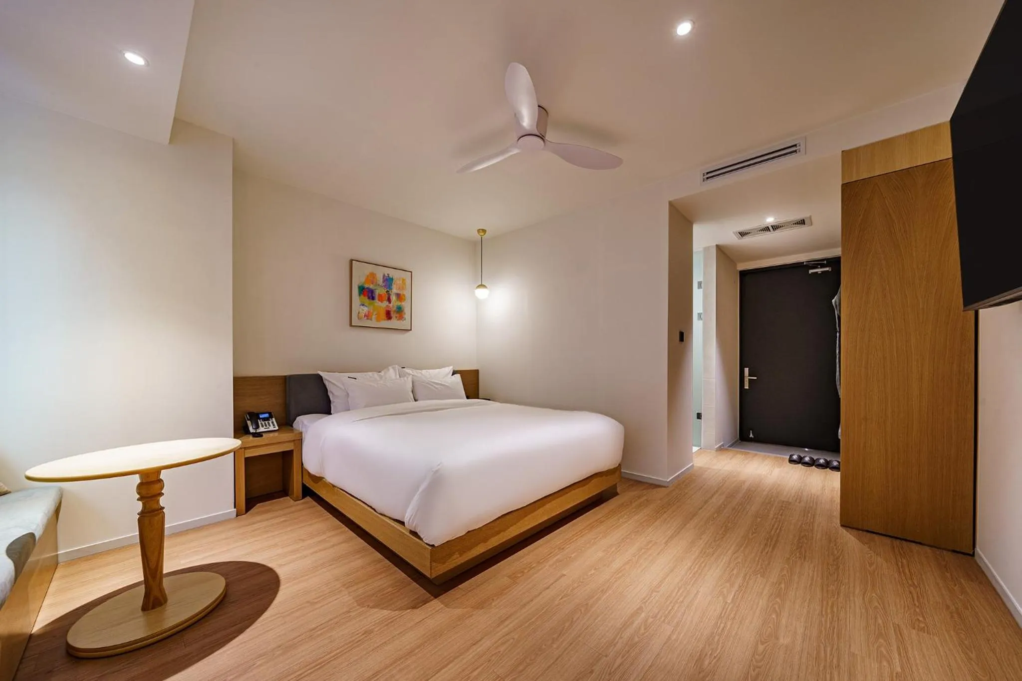 Bed in Brown Dot Hotel Daegu Suseong