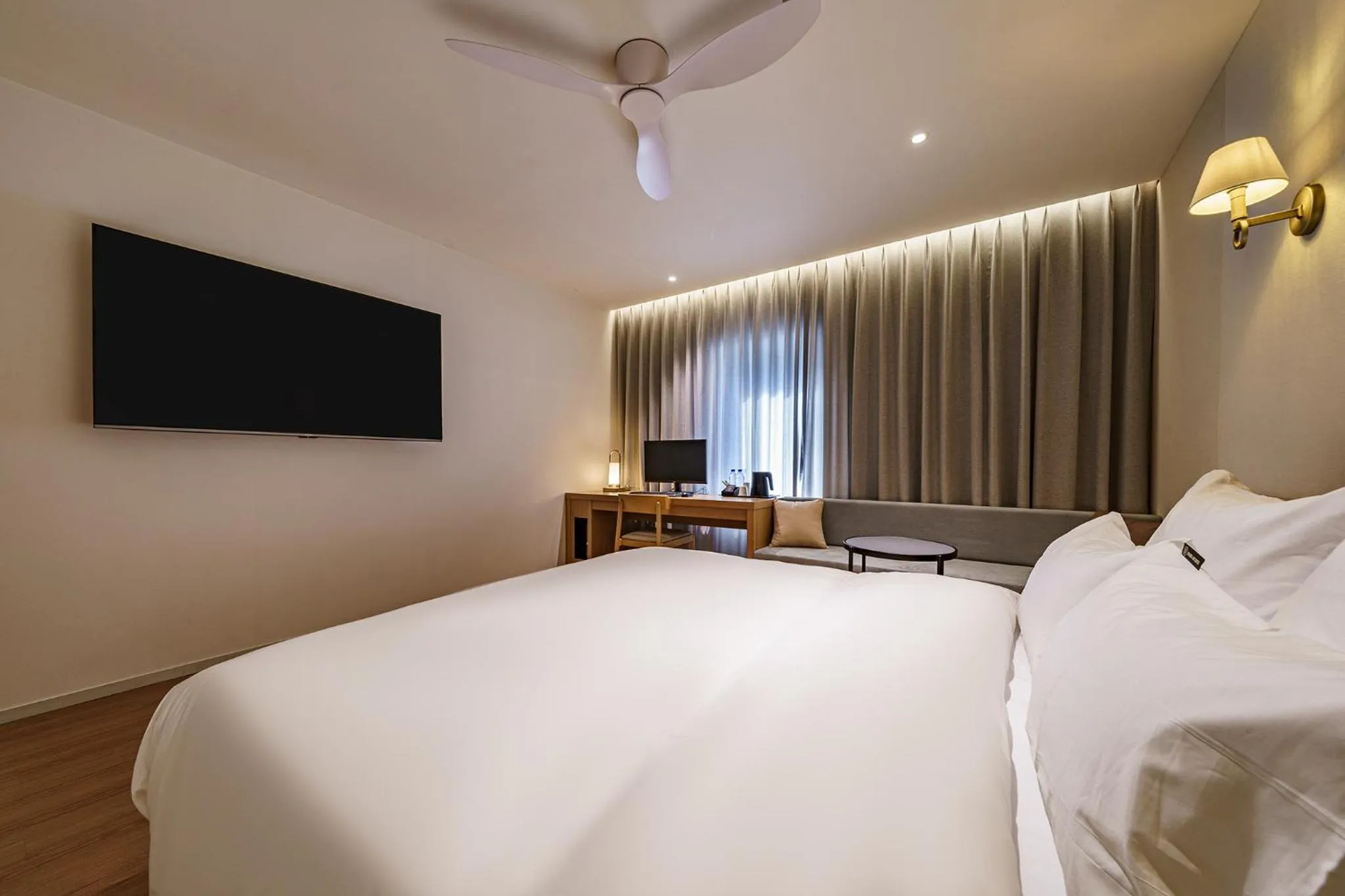 Bed in Brown Dot Hotel Daegu Suseong