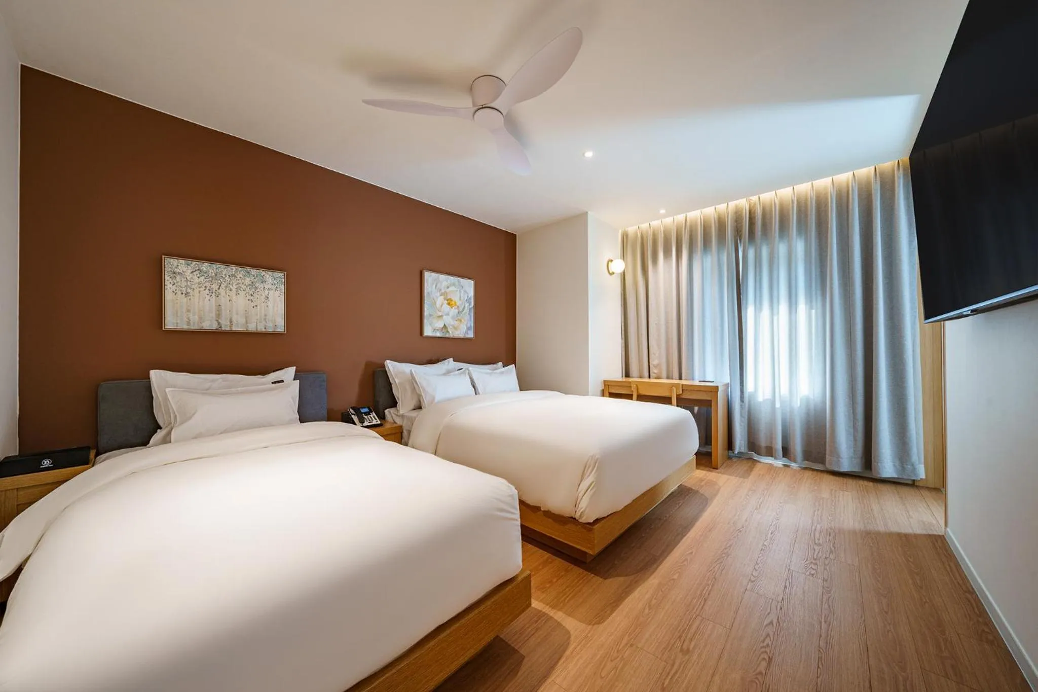 Bed in Brown Dot Hotel Daegu Suseong