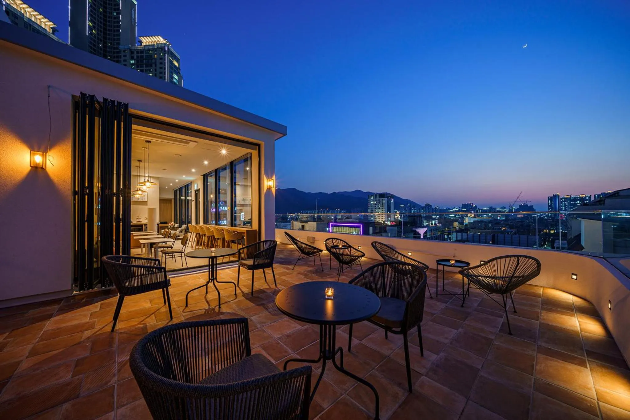 Balcony/Terrace in Brown Dot Hotel Daegu Suseong