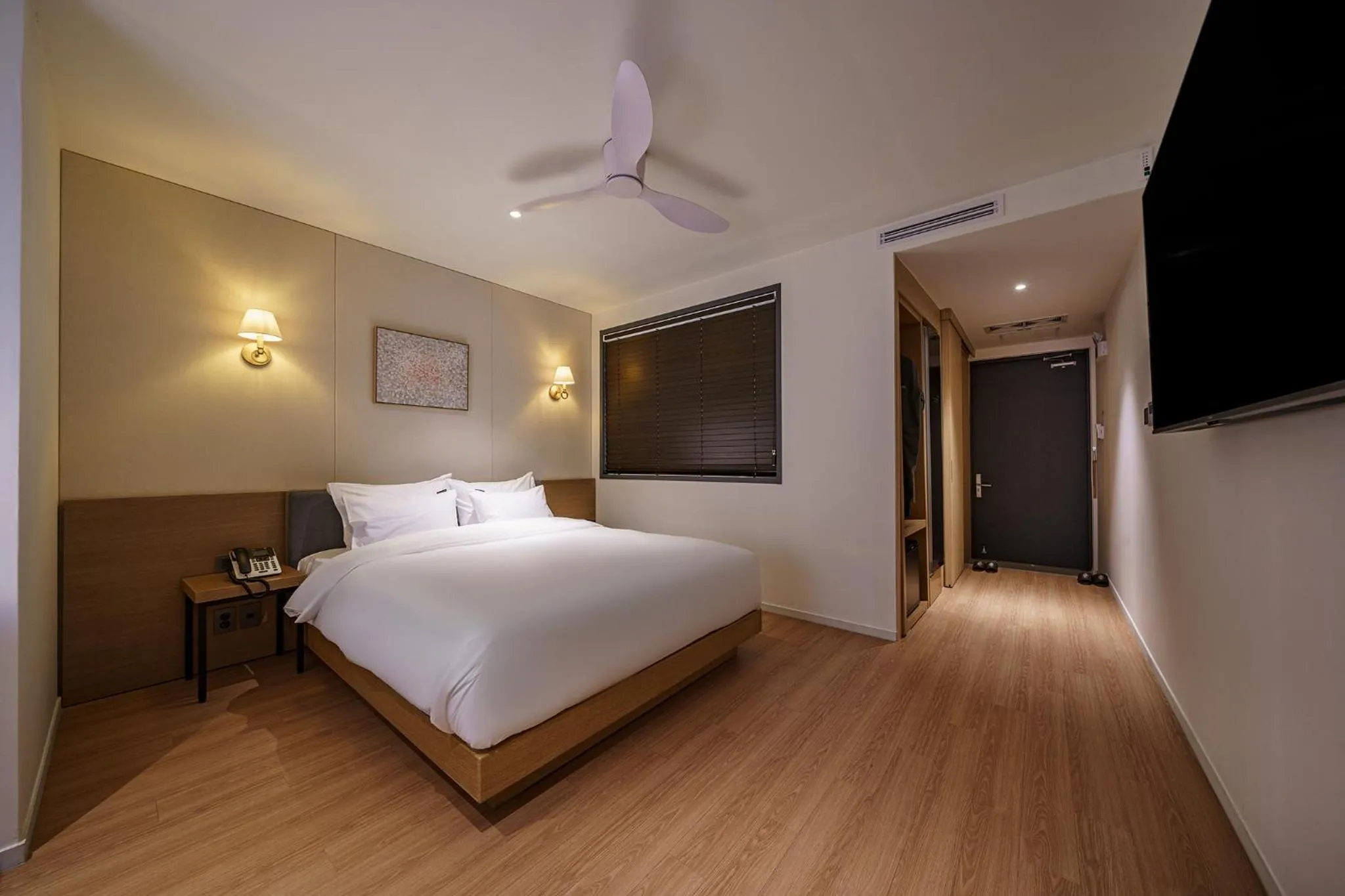 Bed in Brown Dot Hotel Daegu Suseong