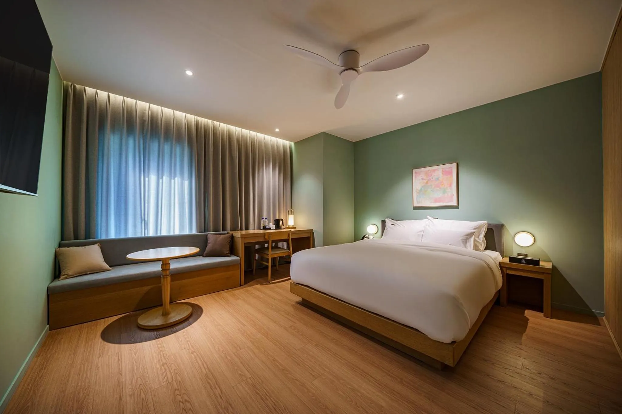 Bed in Brown Dot Hotel Daegu Suseong