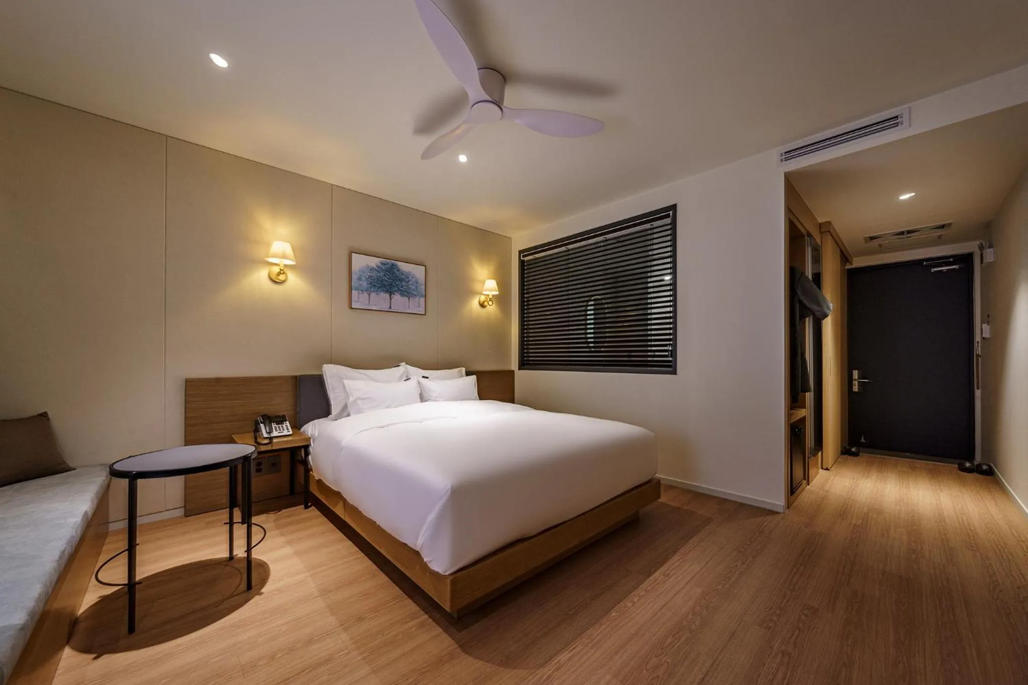 Bed in Brown Dot Hotel Daegu Suseong