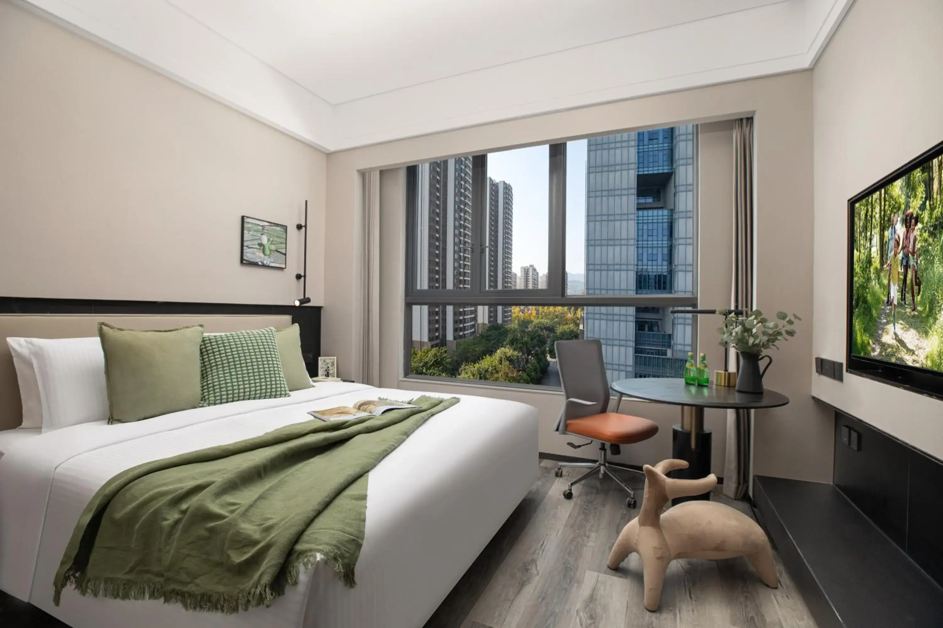 Bedroom, Bed in Somerset Chayuan Chongqing Bedroom, Bed in Somerset Chayuan Chongqing