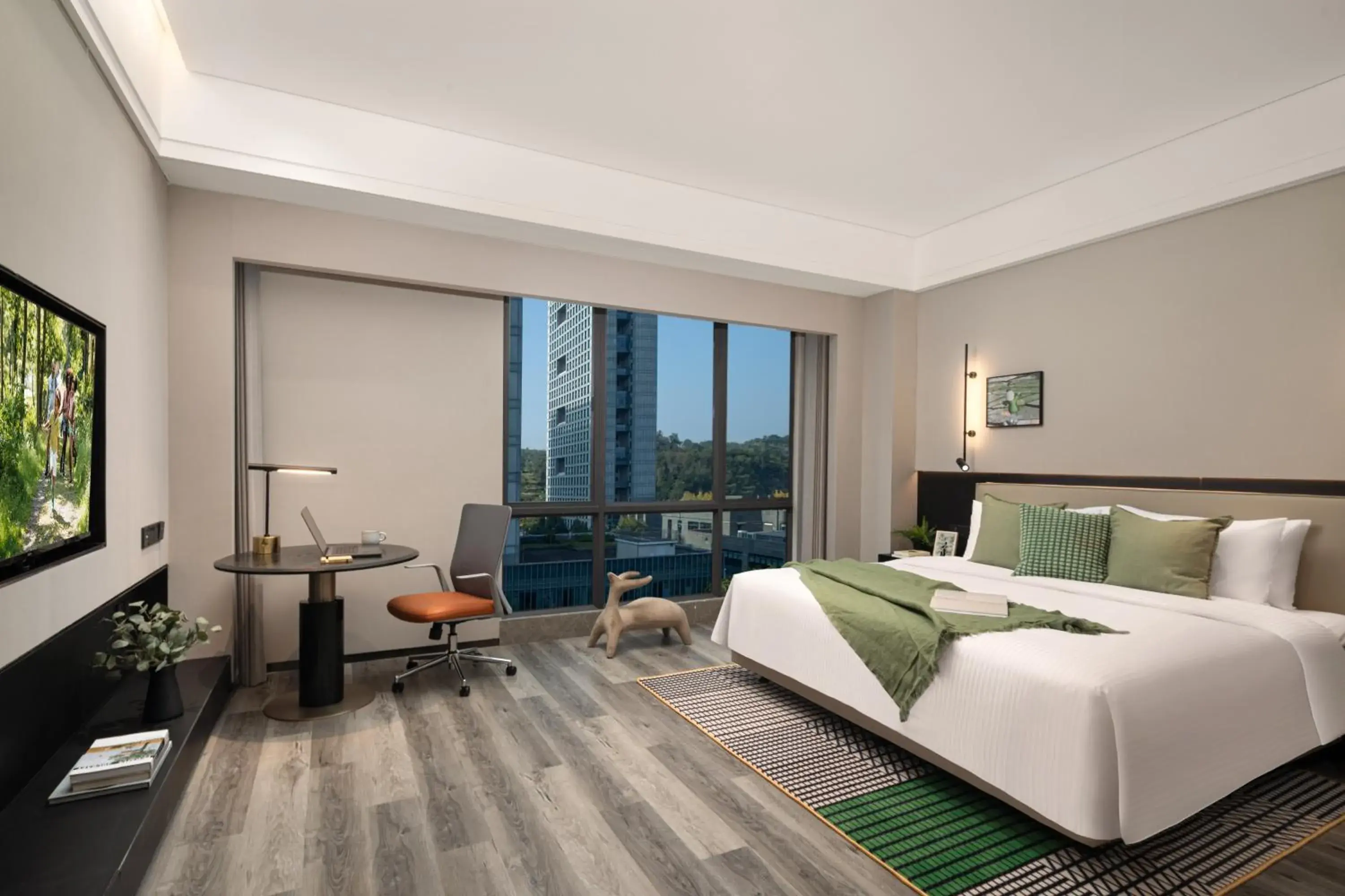 Bedroom, Bed in Somerset Chayuan Chongqing Bedroom, Bed in Somerset Chayuan Chongqing