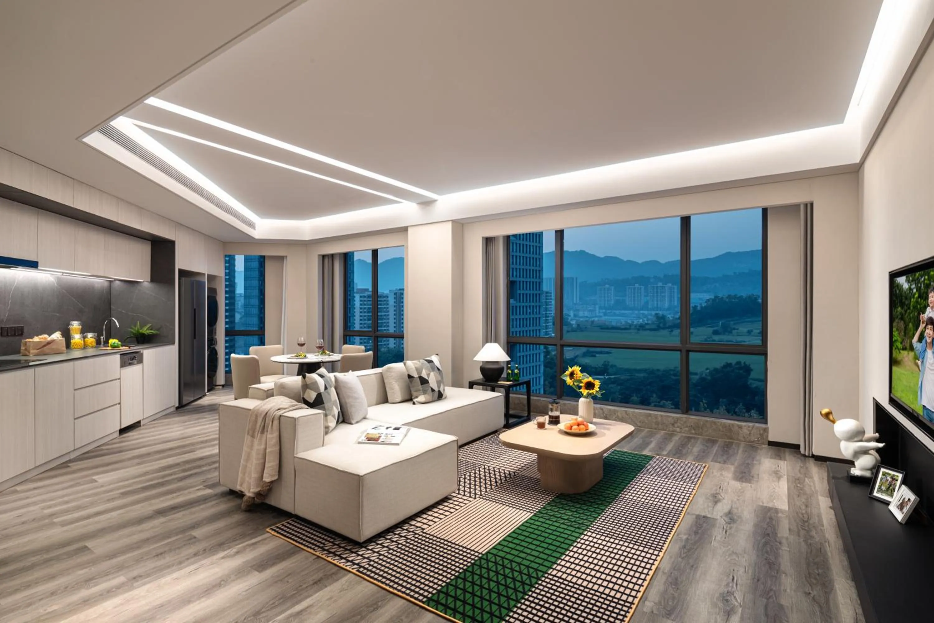 Living room in Somerset Chayuan Chongqing