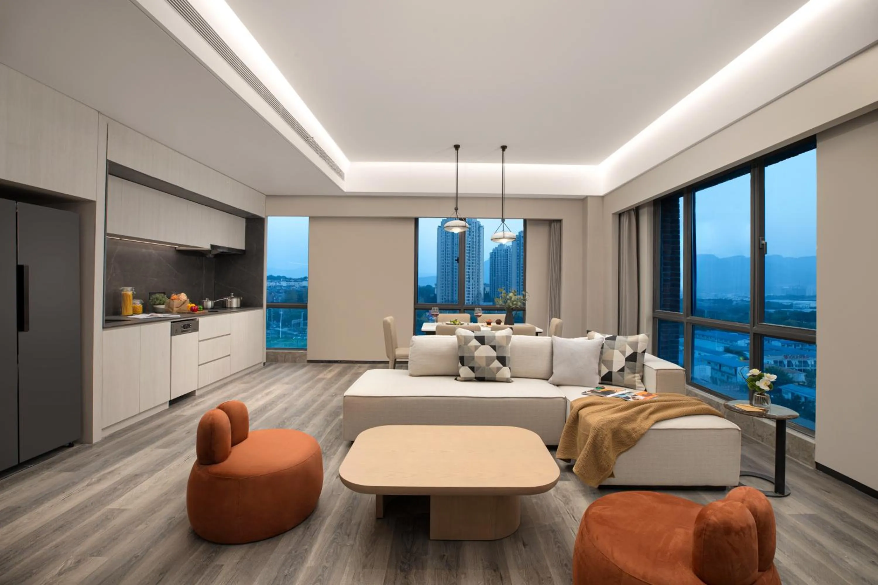 Living room in Somerset Chayuan Chongqing