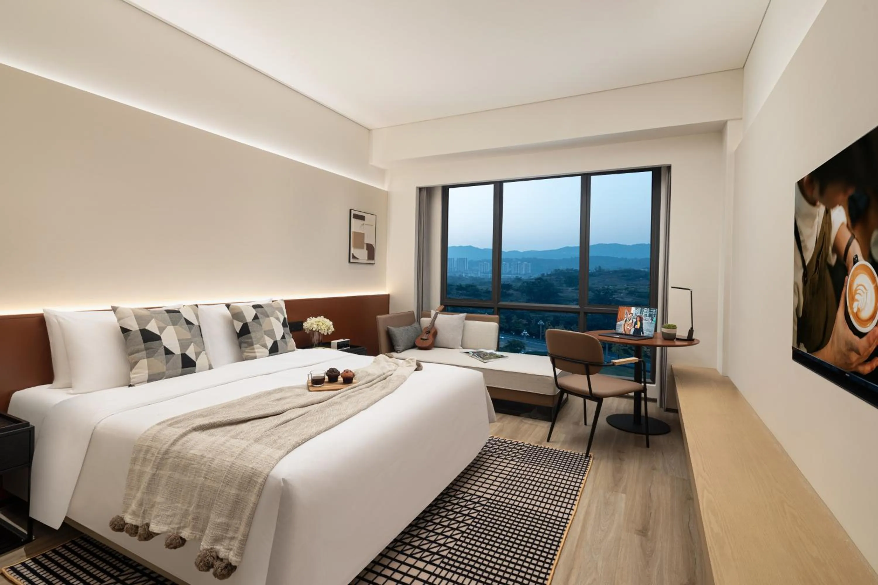 Bedroom, Bed in Citadines Connect Chayuan Chongqing