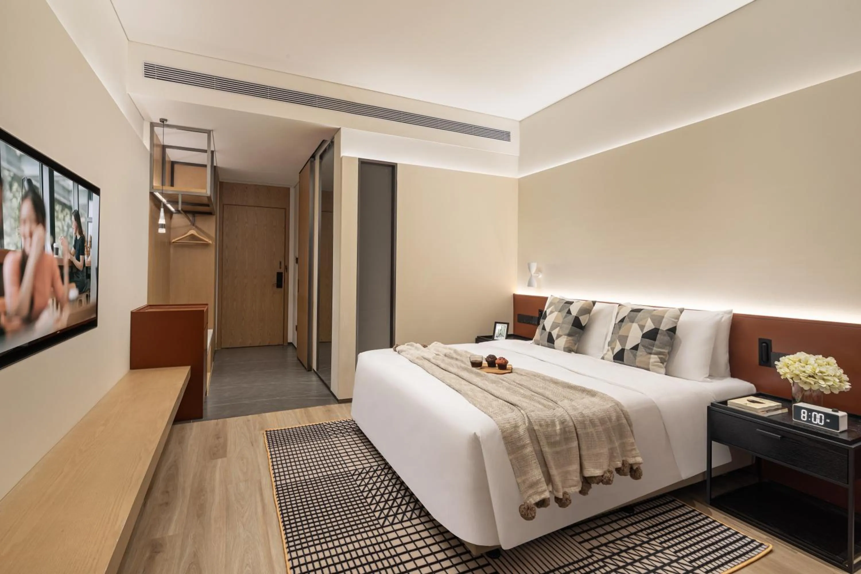 TV and multimedia, Bed in Citadines Connect Chayuan Chongqing