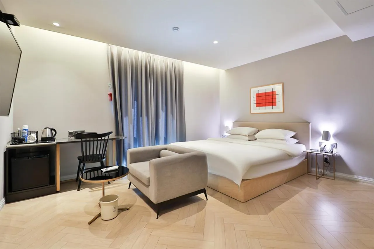 Bed in Brown Dot Hotel Ulsan Samsan