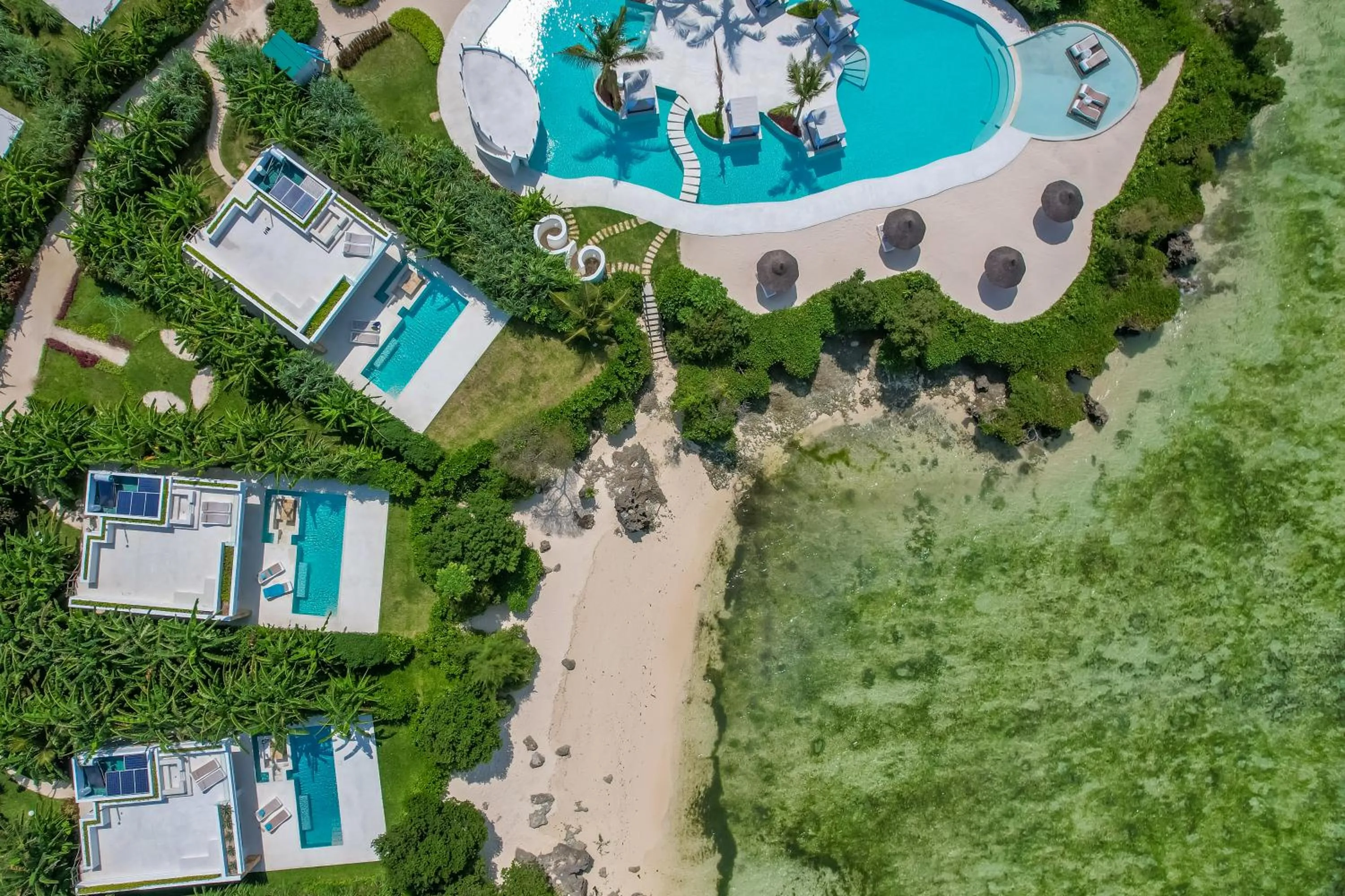 Beach in Ycona Eco-Luxury Resort, Zanzibar