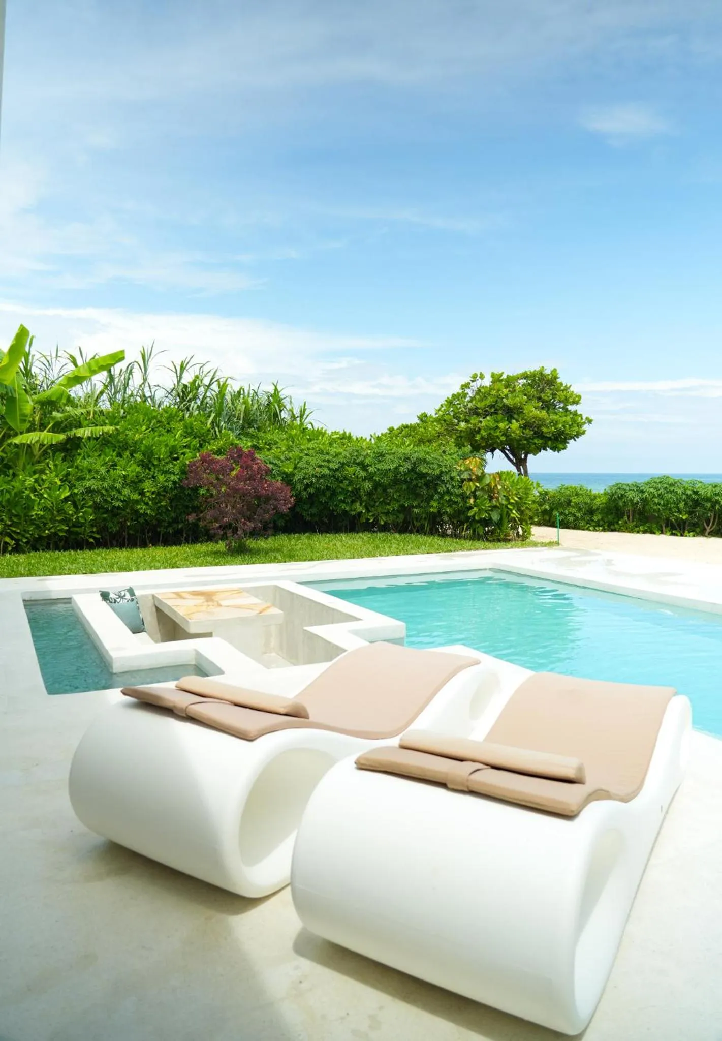 sunbed in Ycona Eco-Luxury Resort, Zanzibar