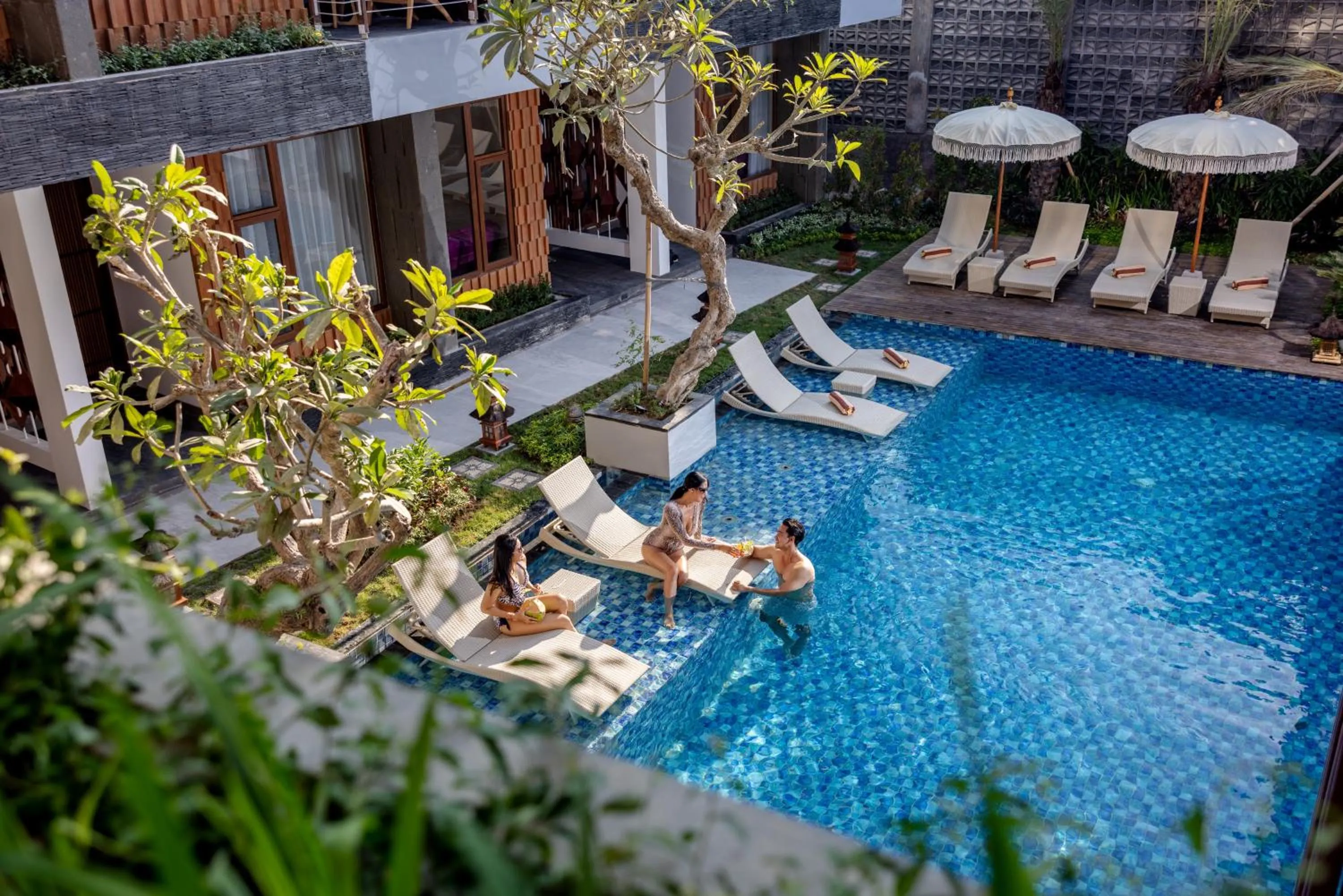 Pool view in Mokko Suites Batubelig