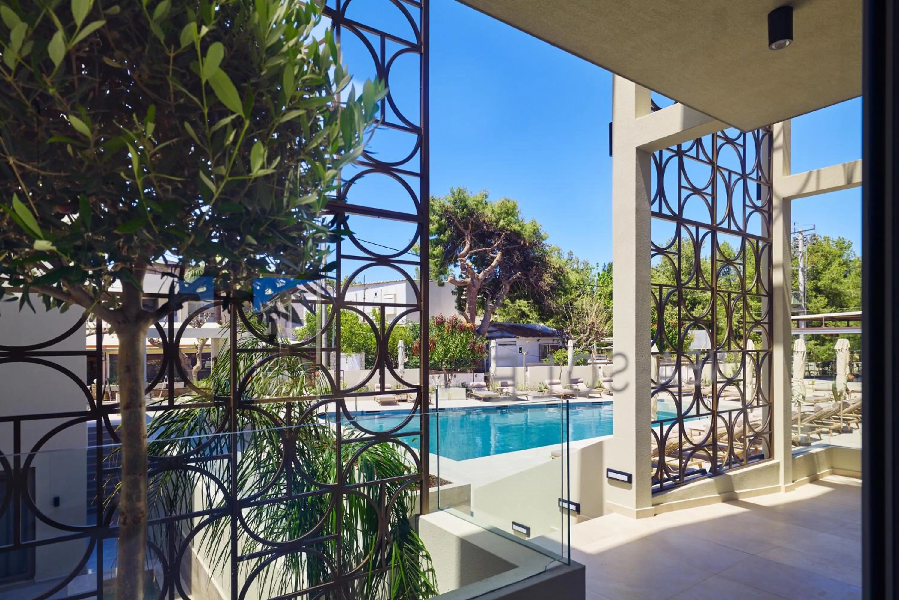 Pool view in Inea Sole Boutique Hotel