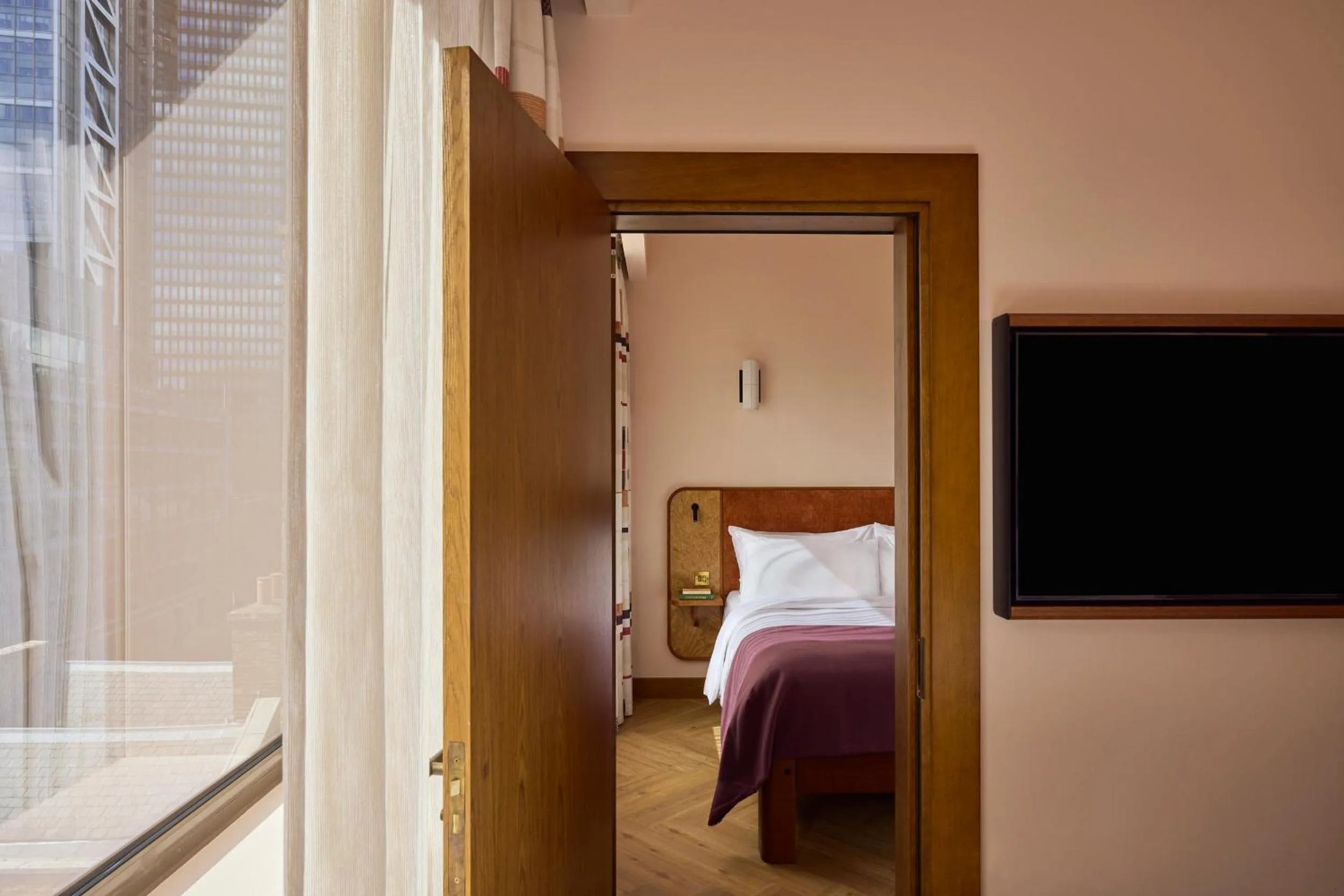 Bedroom, Bed in Sir Devonshire Square Hotel, part of Sircle Collection