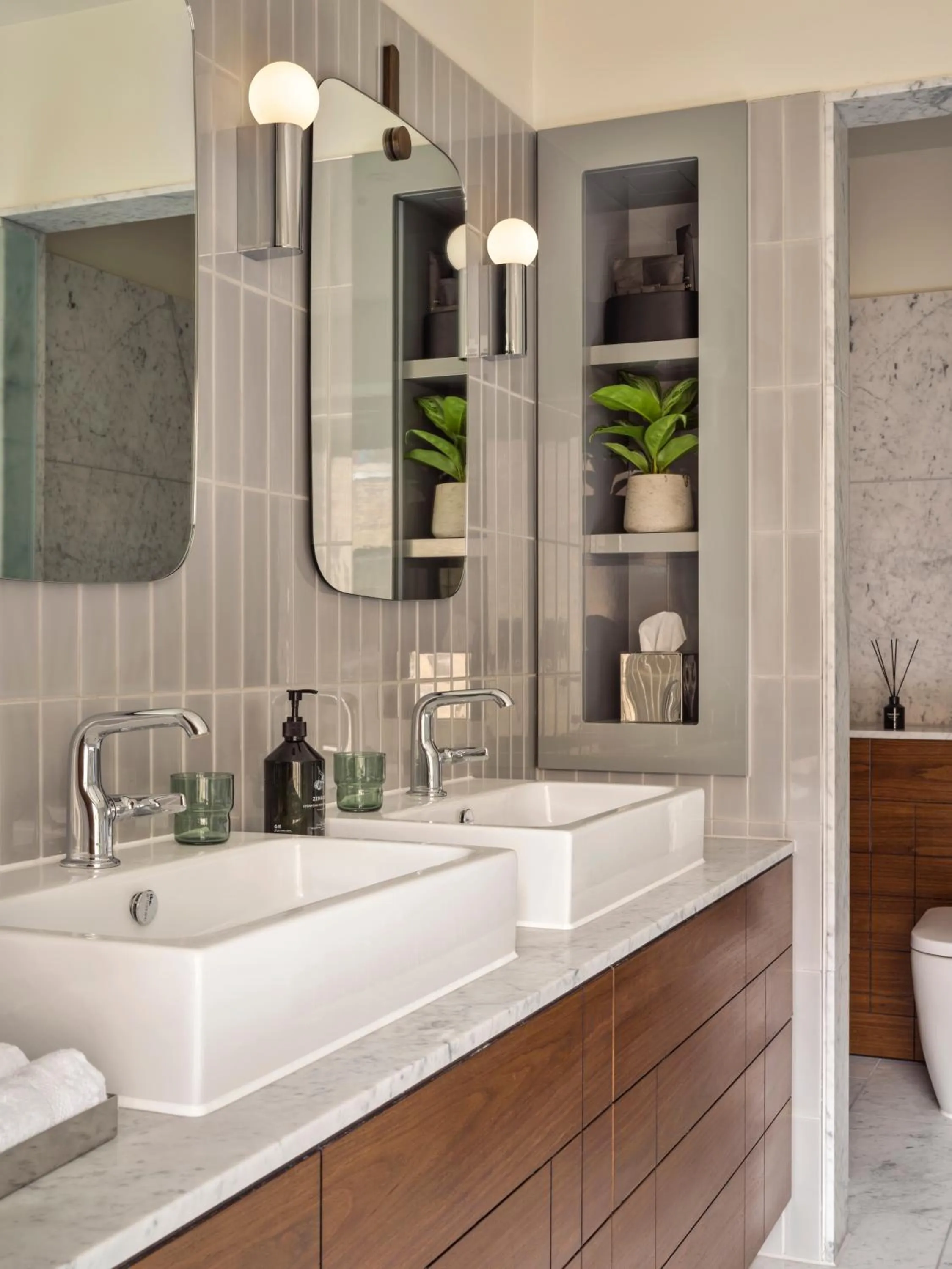 Bathroom in Sir Devonshire Square Hotel, part of Sircle Collection