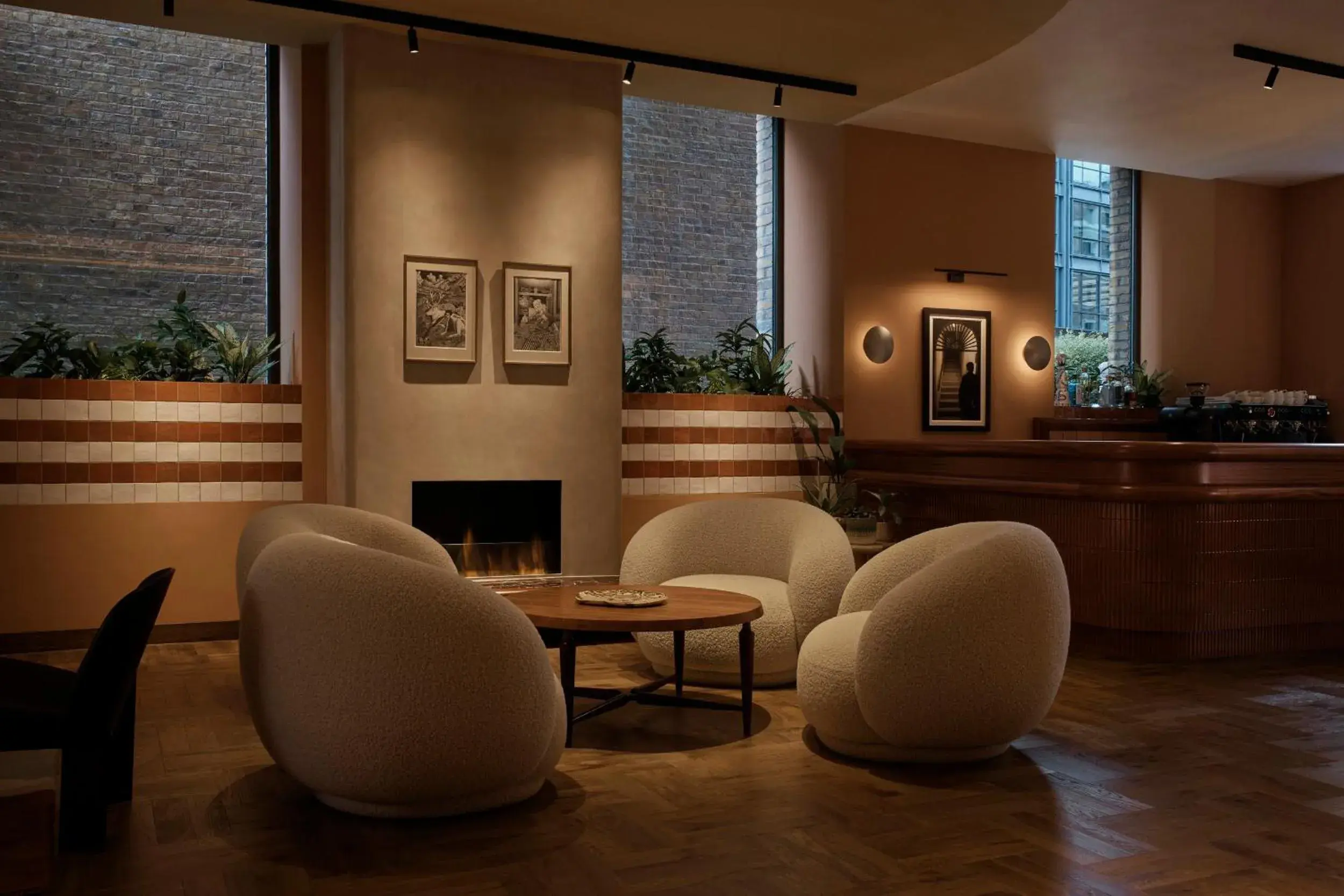 Lounge or bar in Sir Devonshire Square Hotel, part of Sircle Collection Lounge or bar in Sir Devonshire Square Hotel, part of Sircle Collection