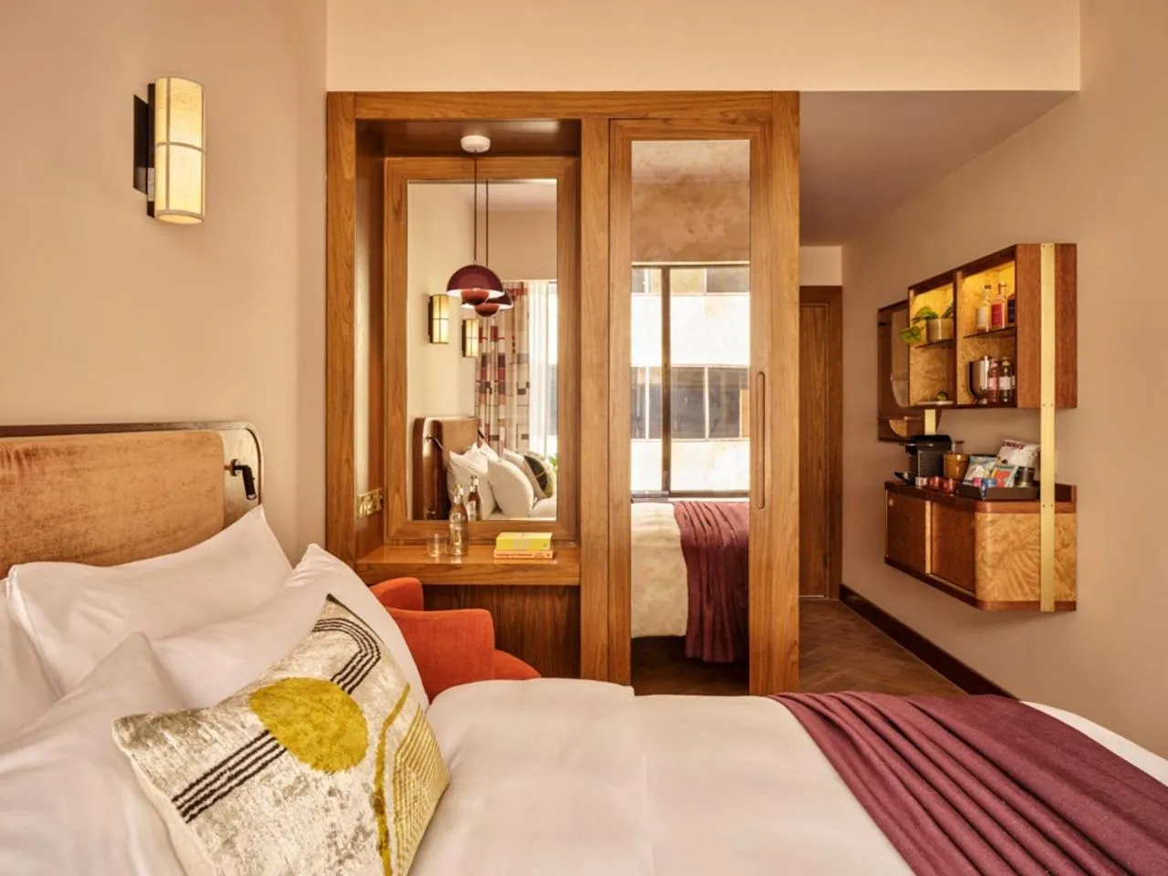 Bedroom, Bed in Sir Devonshire Square Hotel, part of Sircle Collection