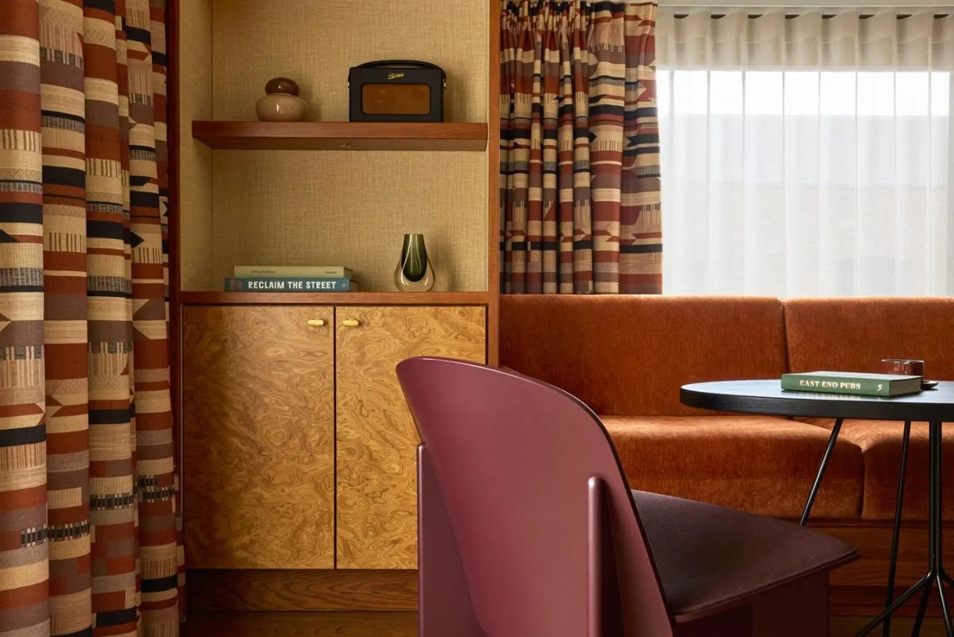 Living room in Sir Devonshire Square Hotel, part of Sircle Collection