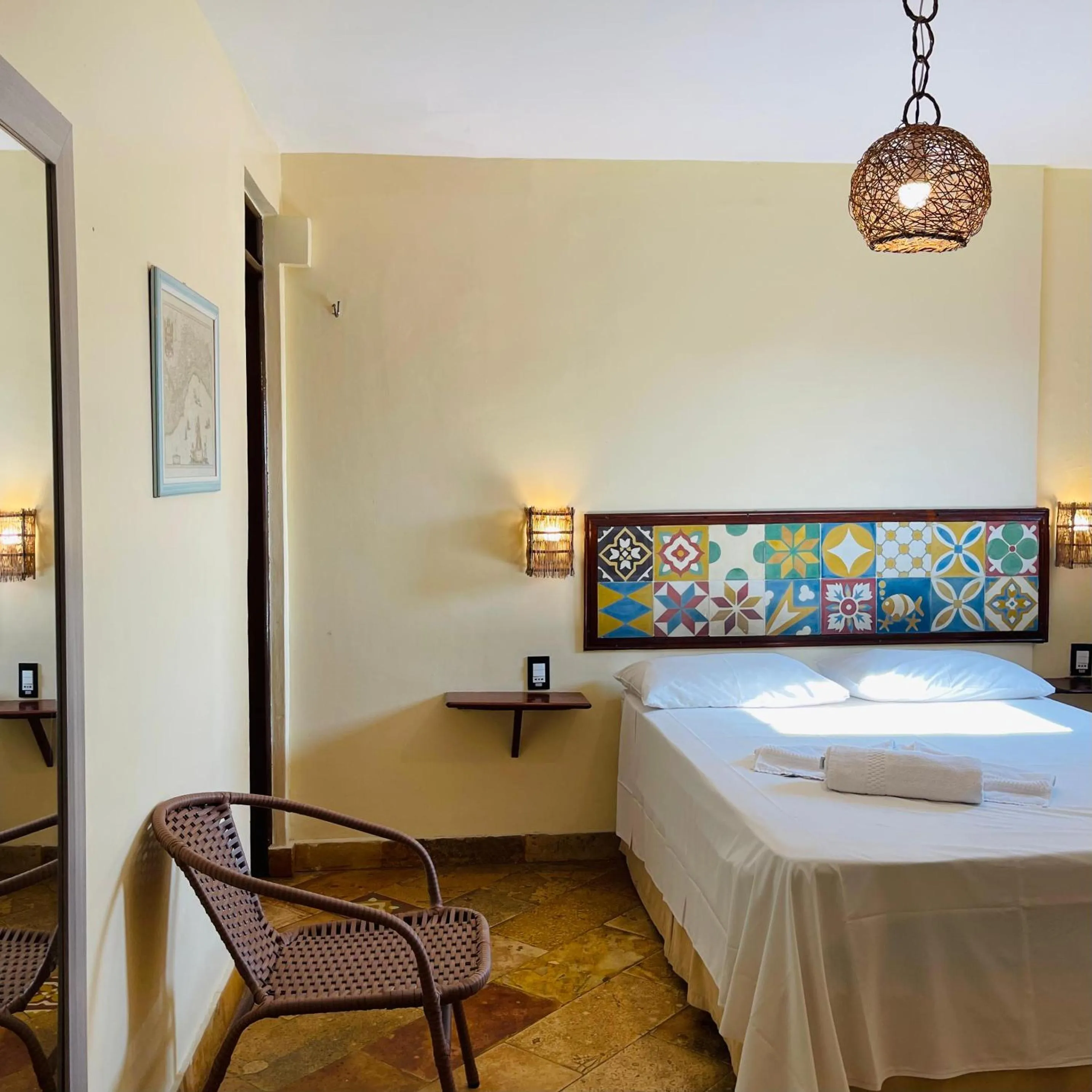 Bed in Pousada Fortal Villa Praia