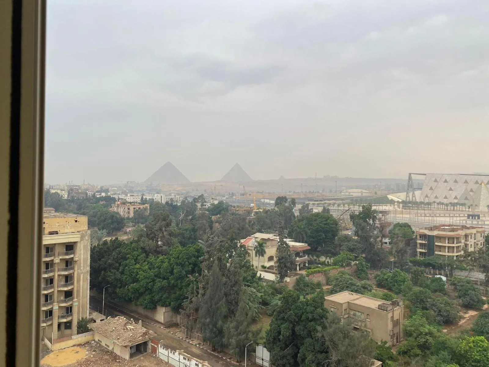 Property building in pyramids grand museum inn